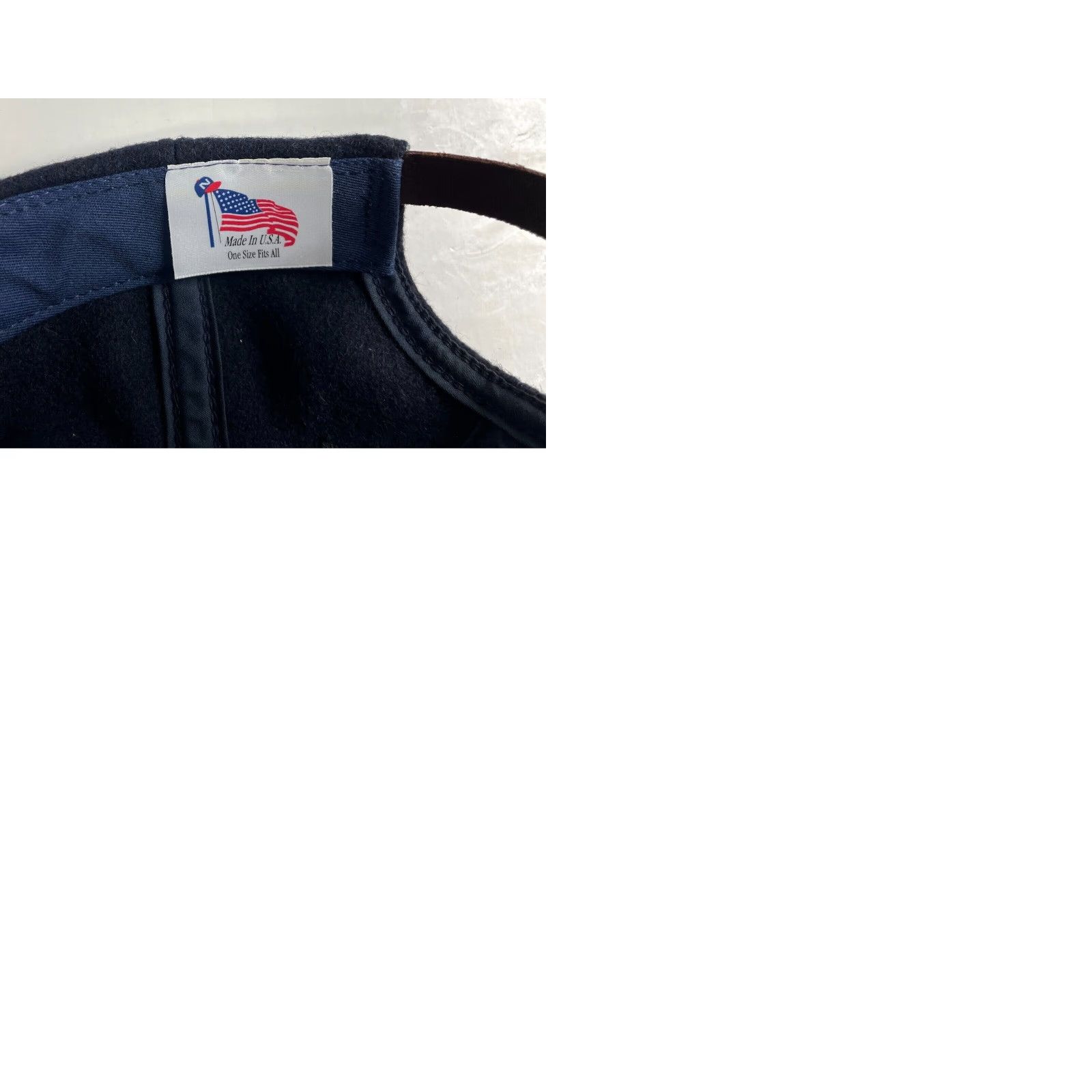 Vintage Vintage ESPN The Industry Strapback Hat Suede Brim Made in USA Navy Blue One Size Mens Adjustable 90s Sports Hat Size ONE SIZE - 9 Thumbnail