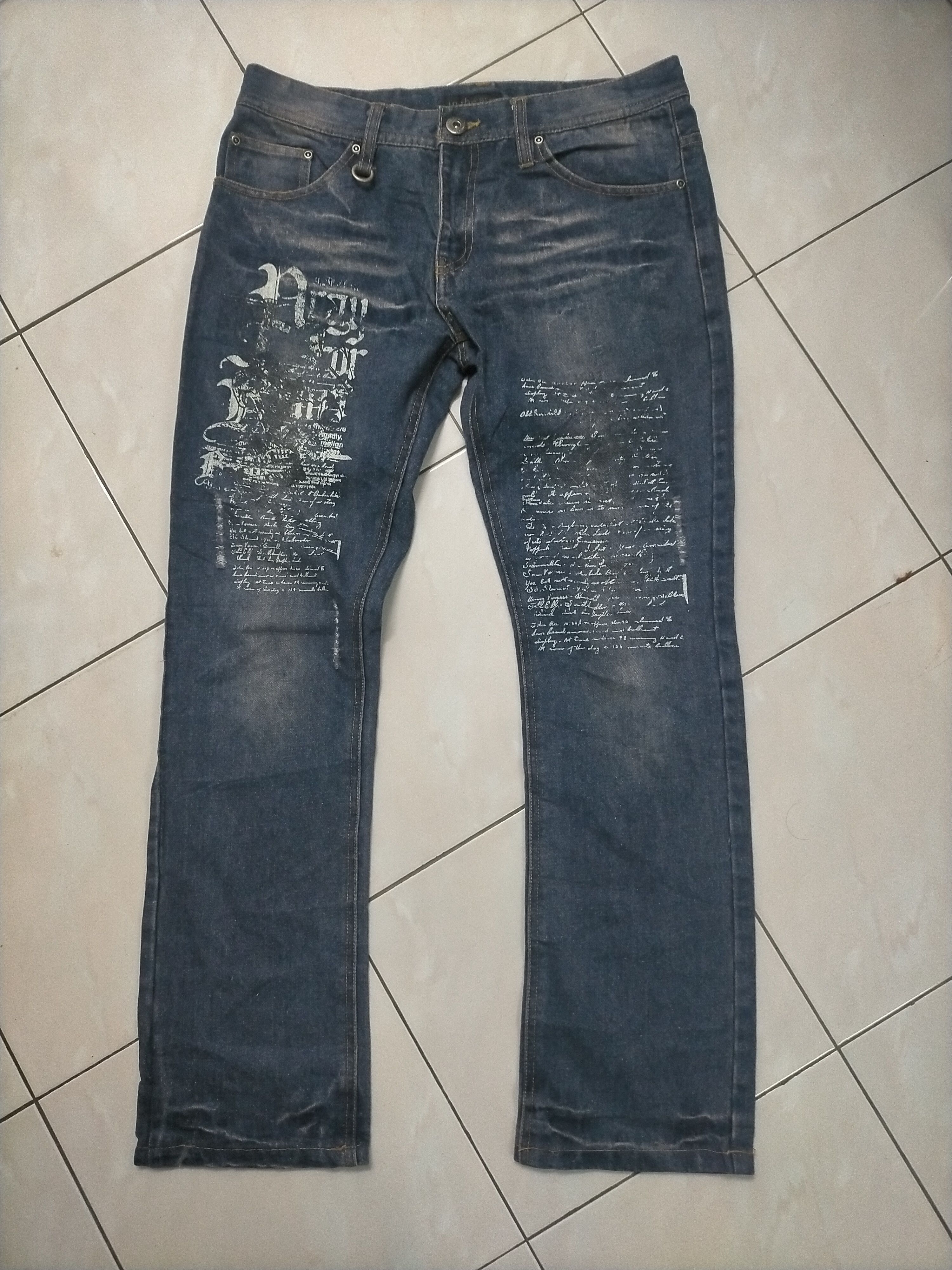 In The Attic Poem Wording Flare Jeans