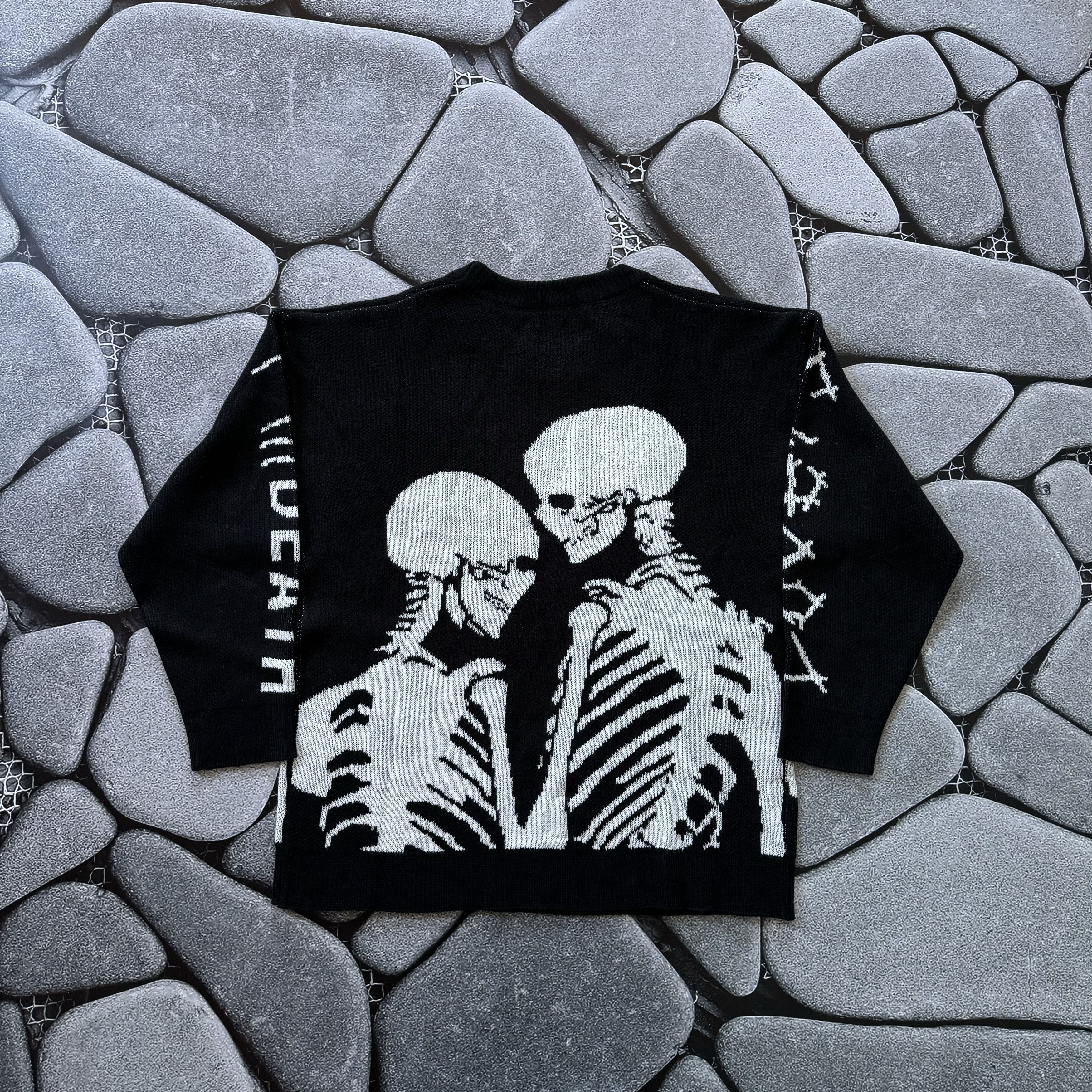 Hysteric Glamour VINTAGE SKELETON KNITTED OVERSIZED SWEATER OPIUM Y2K Size US S / EU 44-46 / 1 - 2 Thumbnail