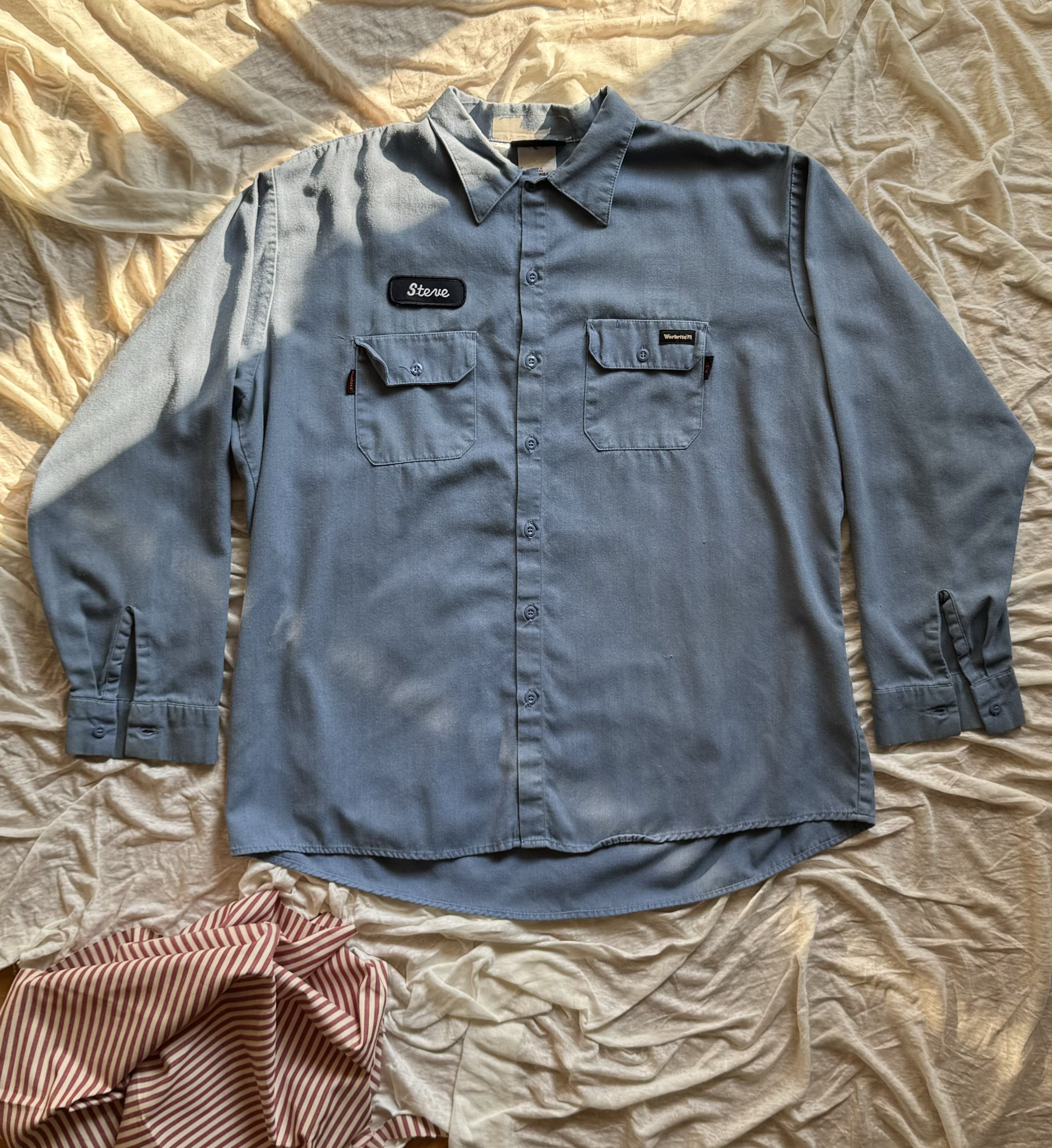 Vintage Camicia meccanico americano "steve" vintage Size US XXL / EU 58 / 5 - 1 Thumbnail