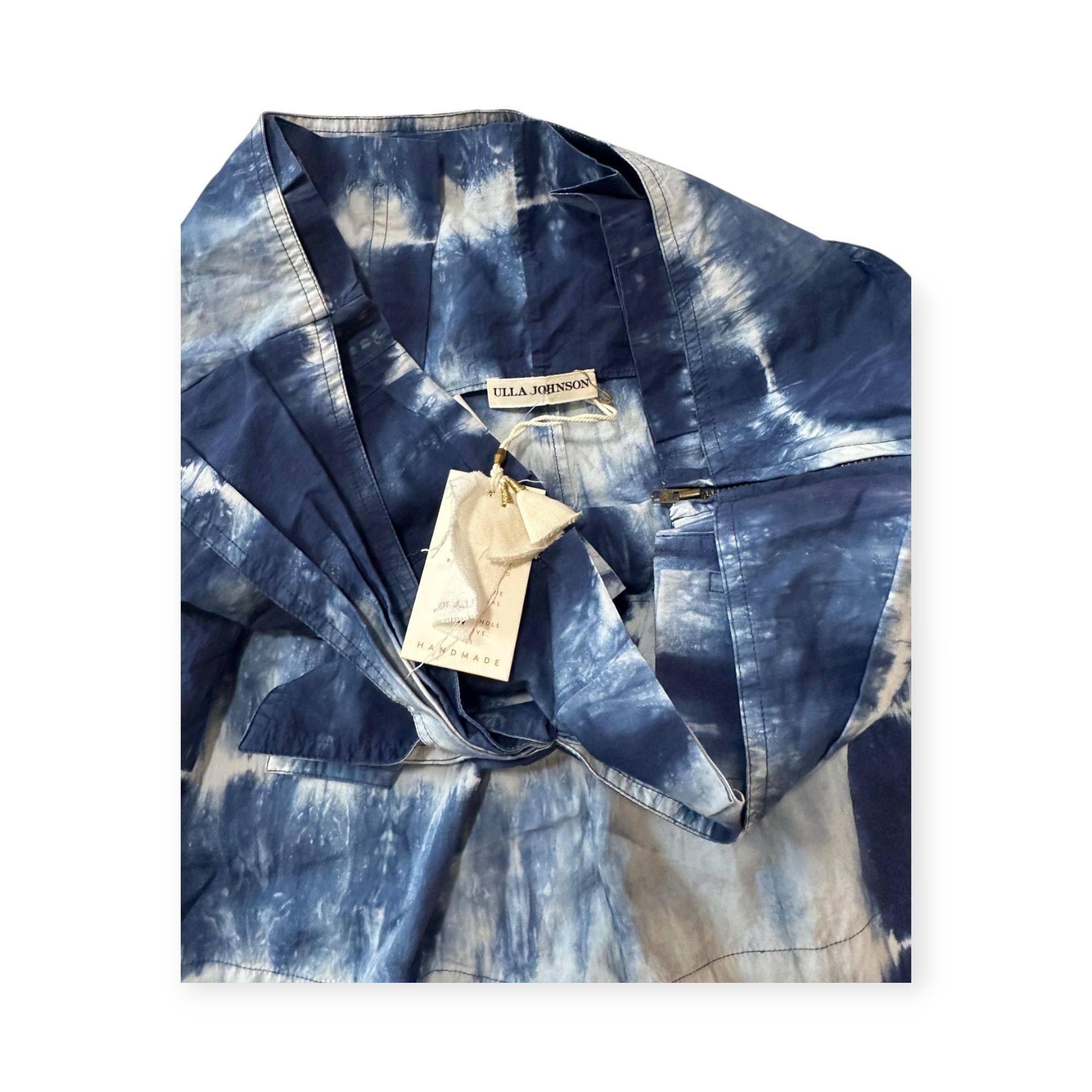 Ulla Johnson Ulla Johnson Paloma Short, Size 12, Indigo Tie Dye, New with Size 34" / US 12 / IT 48 - 12 Thumbnail
