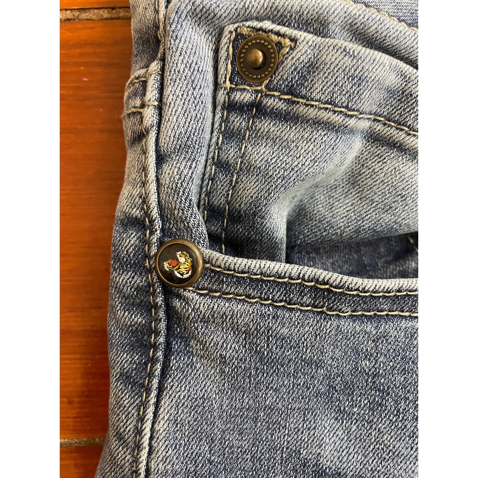 Ed Hardy Ed Hardy Tattoo Graphic Jeans Y2K Denim Size 30 Size 30" / US 8 / IT 44 - 14 Thumbnail
