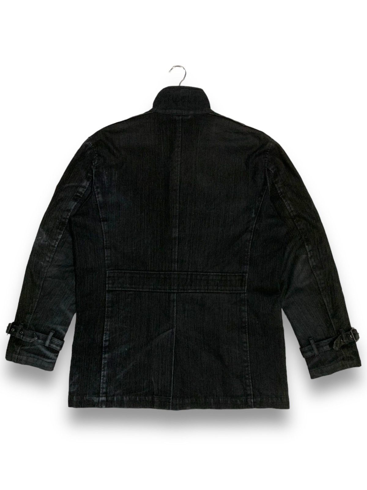Kansai Yamamoto Kansai Yamamoto Buckle Collar Bondage Faded Denim Jacket Size US L / EU 52-54 / 3 - 2 Thumbnail