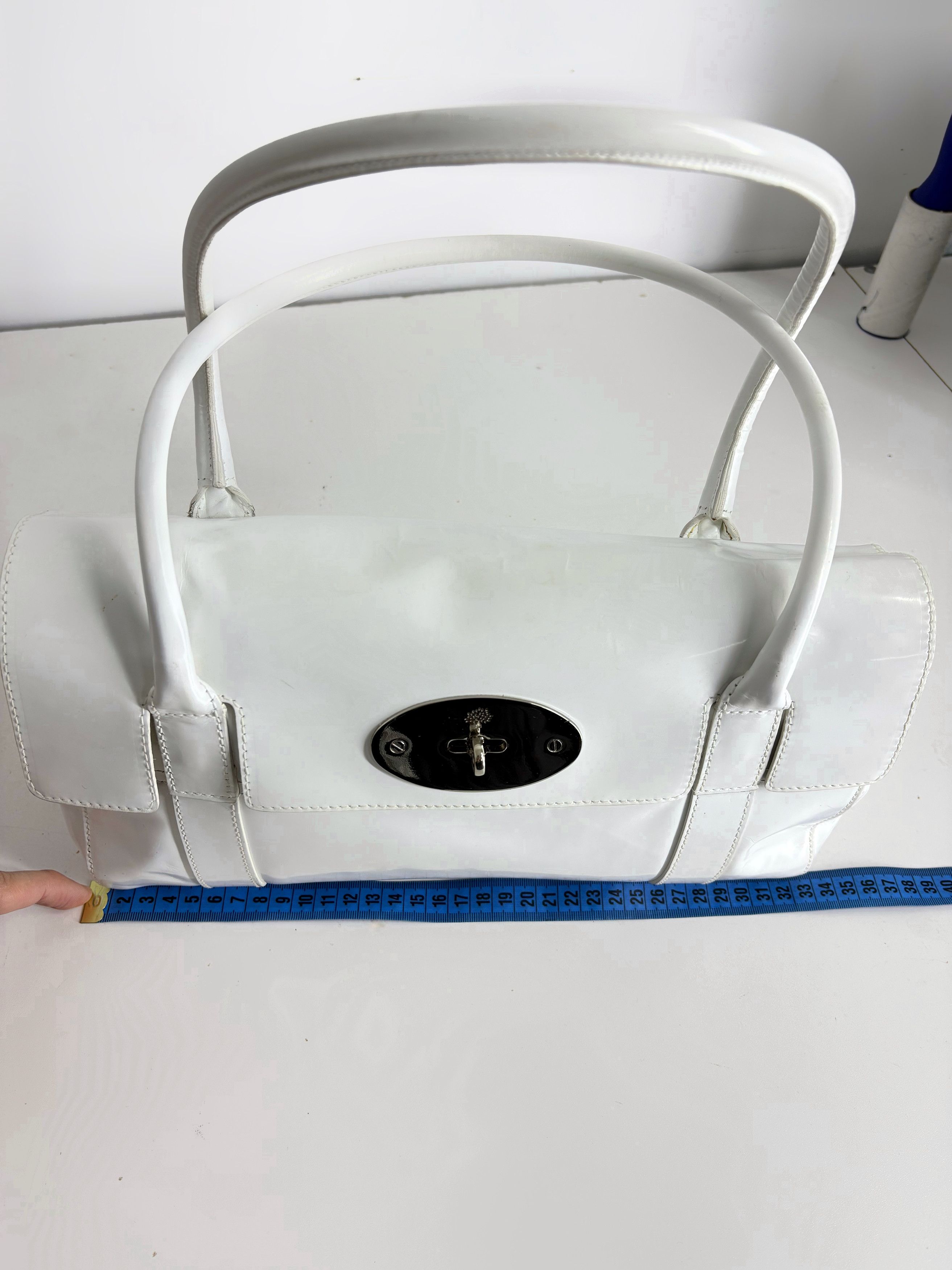 Mulberry Mulberry Bayswater White Leather Bag Size ONE SIZE - 8 Thumbnail