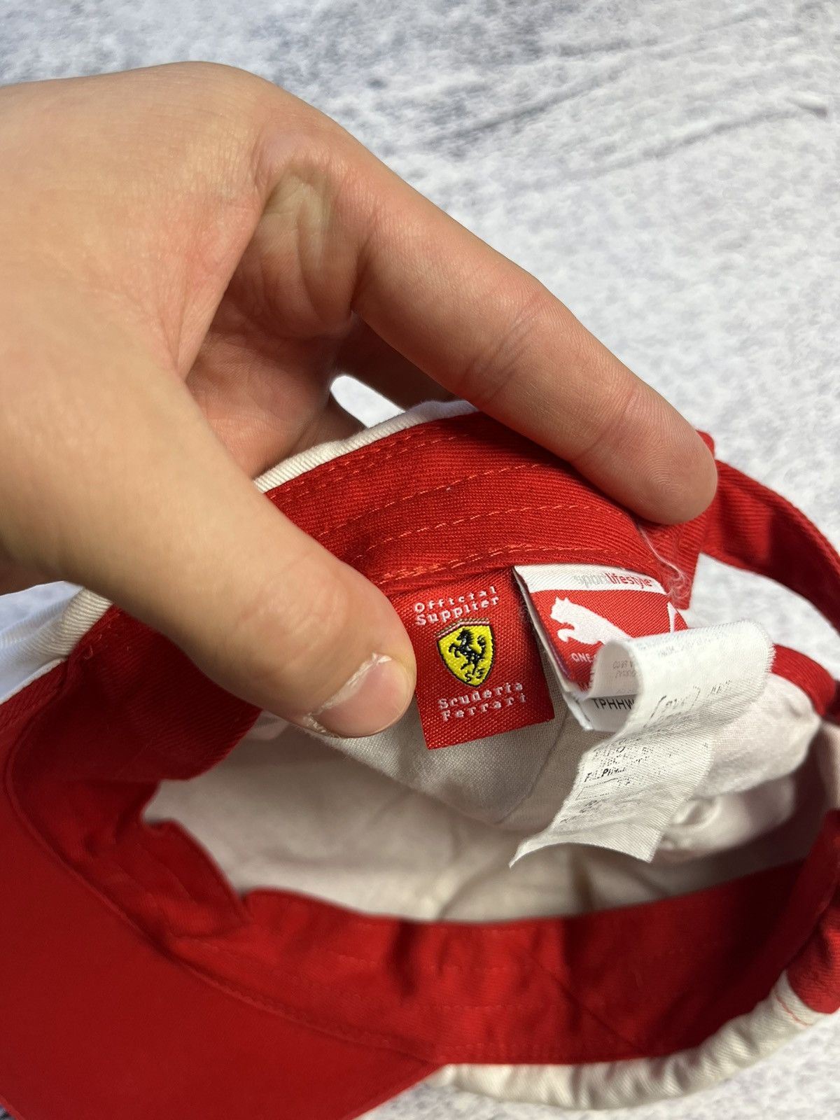 Ferrari Vintage Puma Ferrari Distressed Cap Y2K Size ONE SIZE - 16 Thumbnail