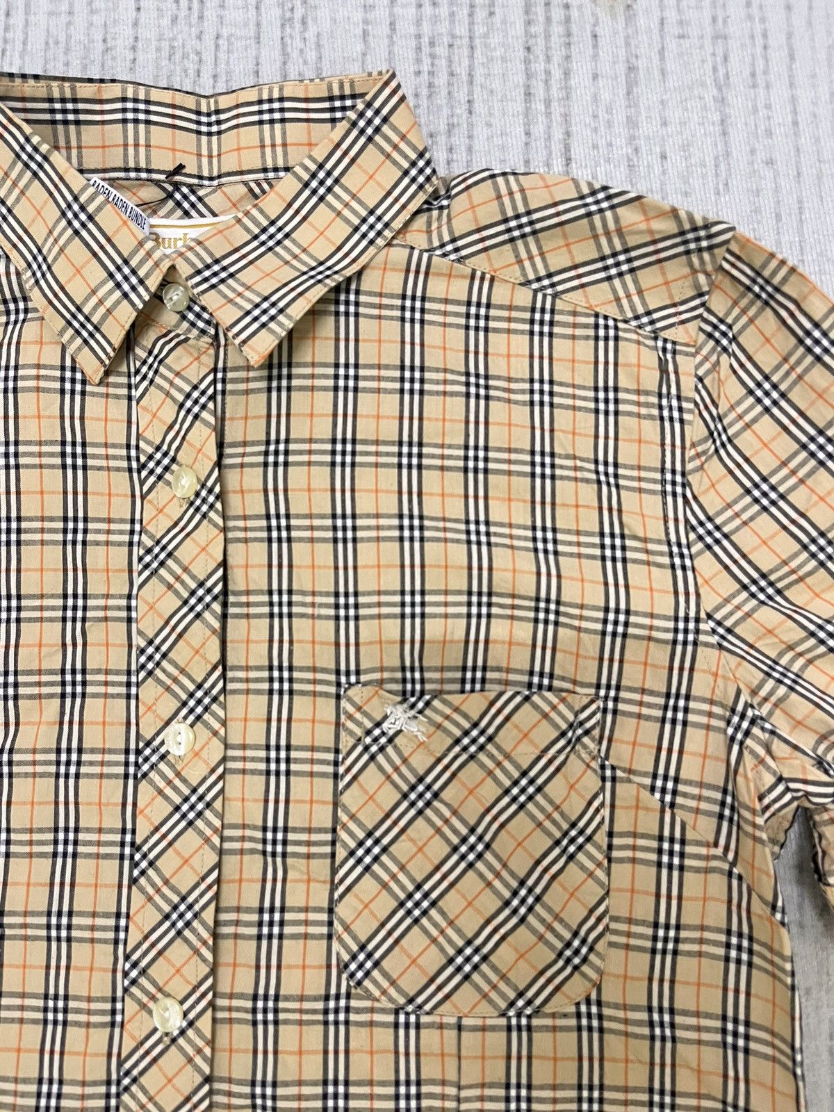 Burberry × Vintage Vintage 80s burberry nova check shirt Size US S / EU 44-46 / 1 - 3 Thumbnail