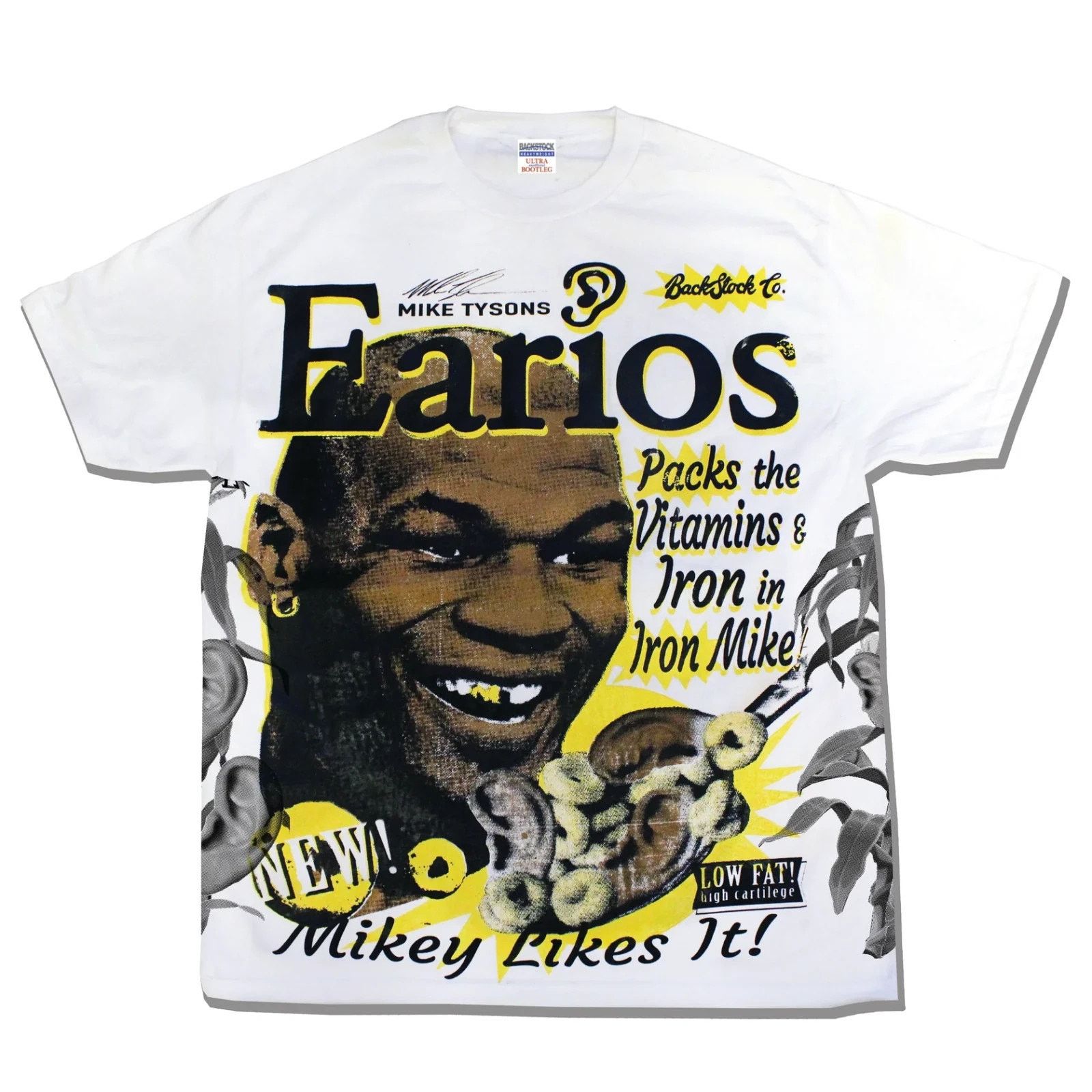 Backbone Backstock Co Mike Tyson Earios Bootleg Graphic T-Shirt 2XL Size US XXL / EU 58 / 5 - 1 Thumbnail
