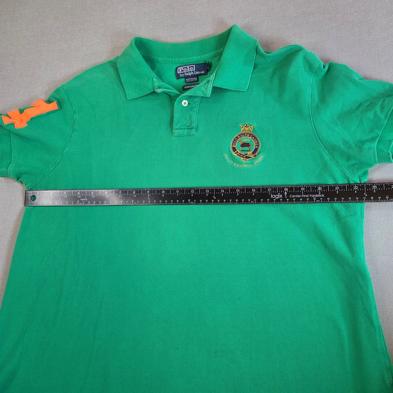 Polo Ralph Lauren Polo Ralph Lauren Custom Fit XL #4 Crest Polo Size US XL / EU 56 / 4 - 9 Thumbnail