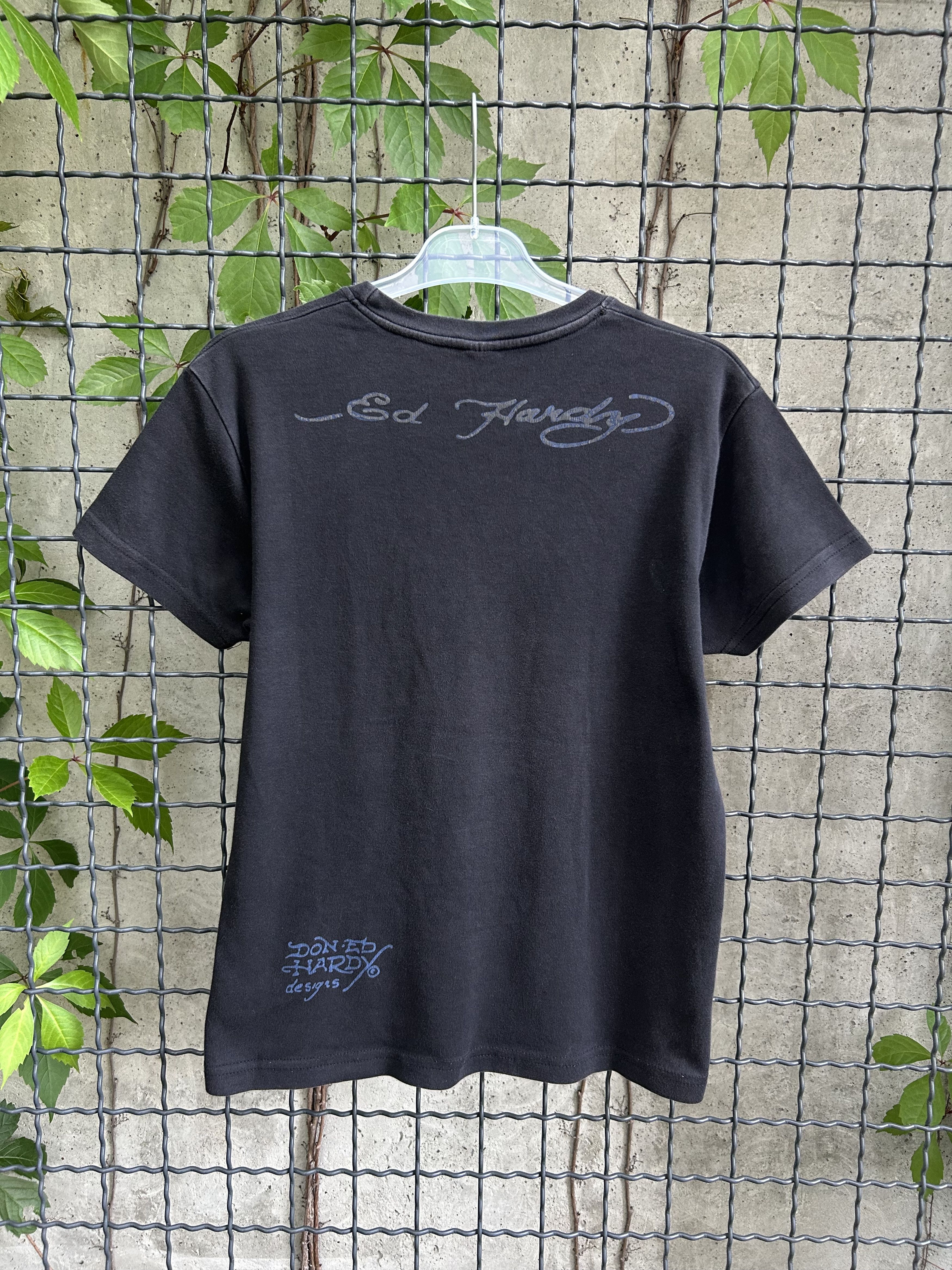 Ed Hardy Vintage 2000s Ed Hardy by Christian Audigier Tattoo T-shirt Size US S / EU 44-46 / 1 - 2 Thumbnail
