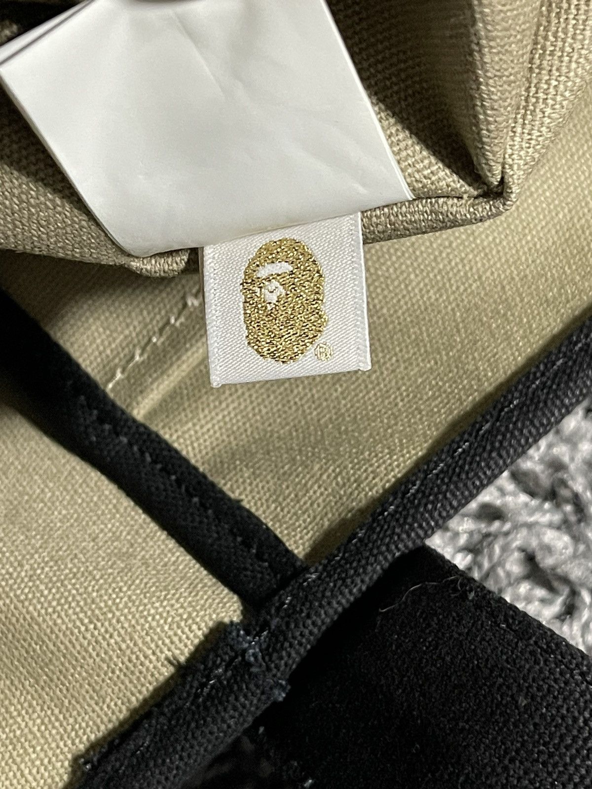 Bape BAPE Half ABC Camo Shark Face Tote Bag Green Ivory Size ONE SIZE - 12 Thumbnail