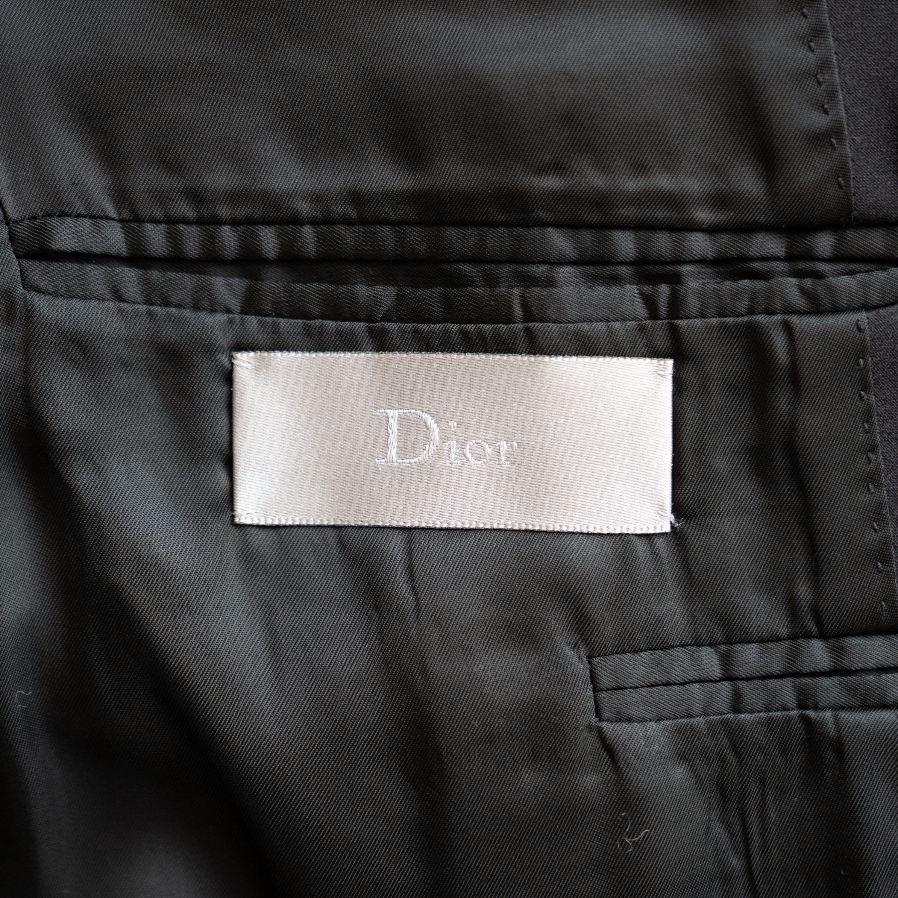 Dior Dior Homme SS05 Tuxedo Jacket BLACK Size 48R - 8 Thumbnail