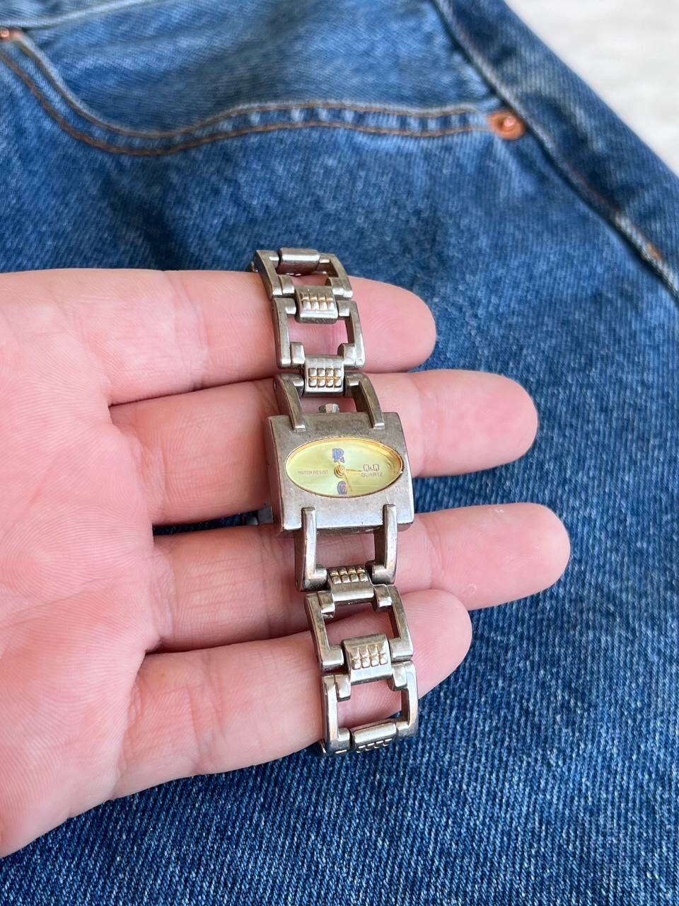 Japanese Brand × Vintage Vintage Q&Q Steel 00s Japanese style futuristic Watch Size ONE SIZE - 4 Thumbnail