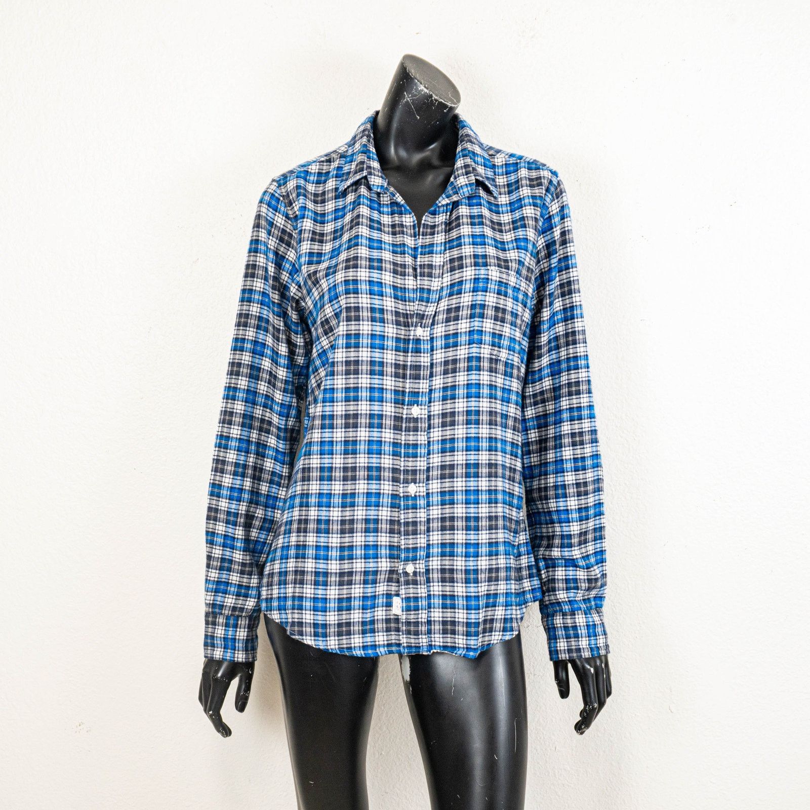Frank & Eileen Frank & Eileen Button up BARRY Shirt Blue Plaid Flannel L Size L / US 10 / IT 46 - 4 Thumbnail