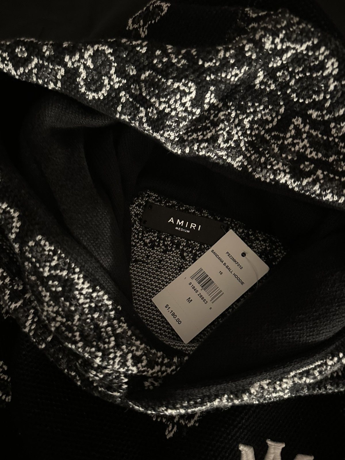 Amiri Amiri Cashmere Bandana Blend Hoodie Size US M / EU 48-50 / 2 - 2 Thumbnail