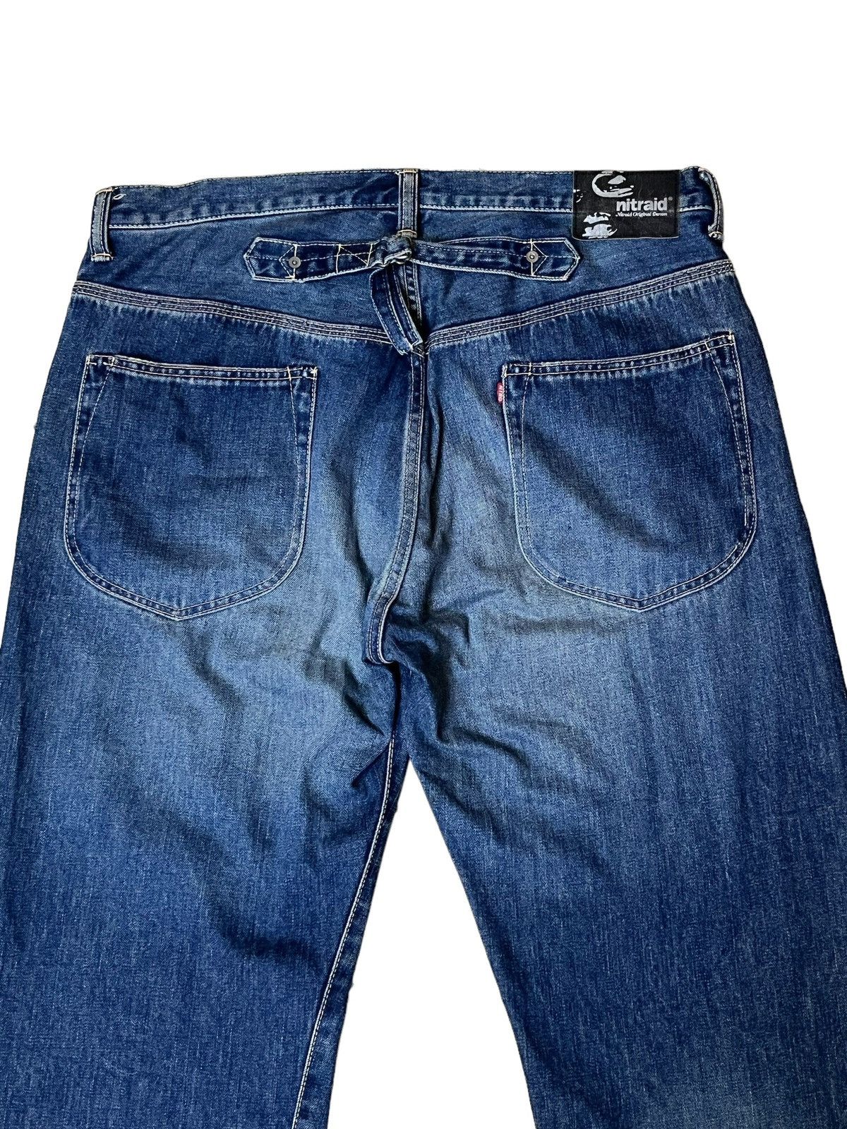 Japanese Brand SICK Y2K JAPANESE CULTURE NITRAID LOOSE FIT SELVEDGE JEANS Size US 37 - 6 Thumbnail