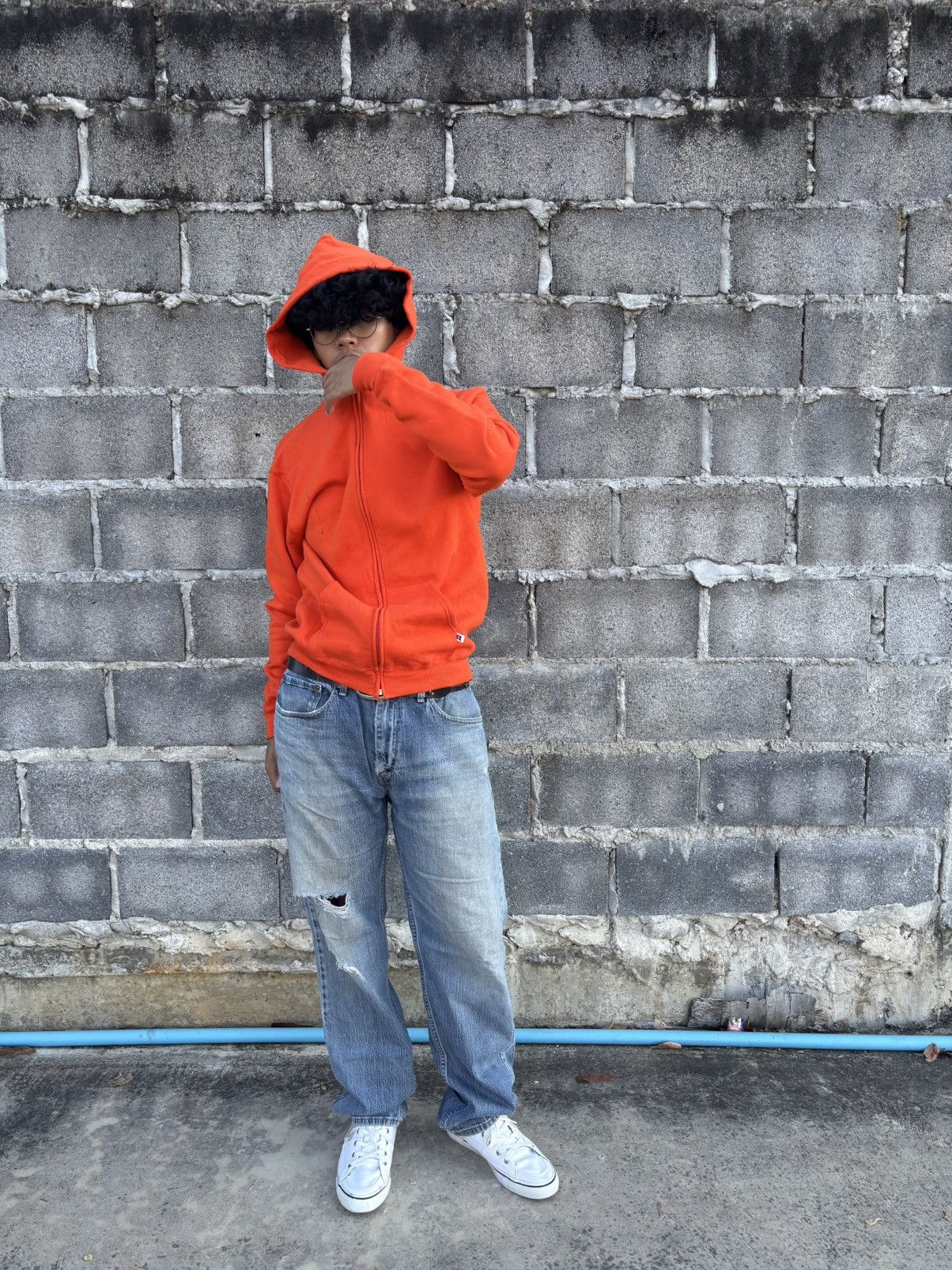 Russell Athletic Vintage 80s Russell Athletic Hoodie 🥧 Size US M / EU 48-50 / 2 - 4 Thumbnail