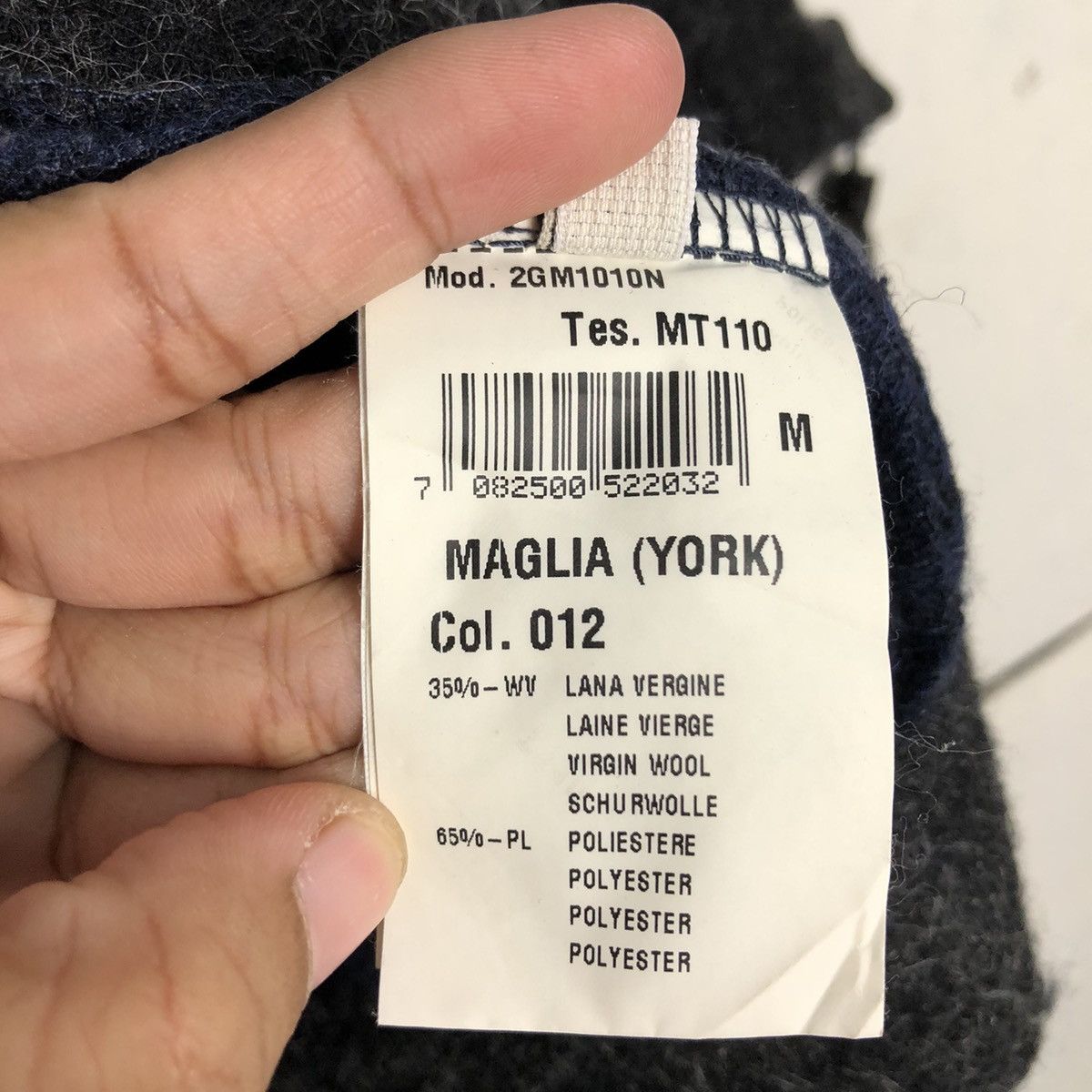 Blue Blue Japan 📌Vintage Wool Jacket Heart Peace & Love Indigo Biker Style Size US M / EU 48-50 / 2 - 20 Thumbnail