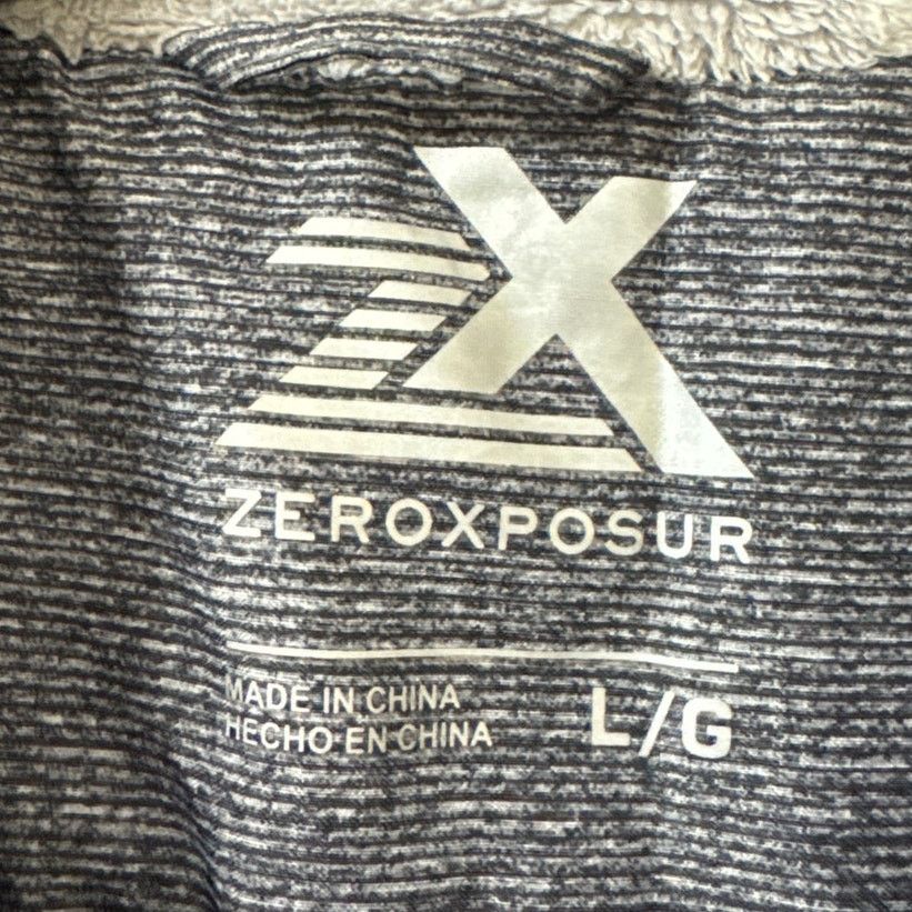 Other ZeroXposur Large Heather Gray Fleece Lined Jacket Hooded Size L / US 10 / IT 46 - 2 Thumbnail
