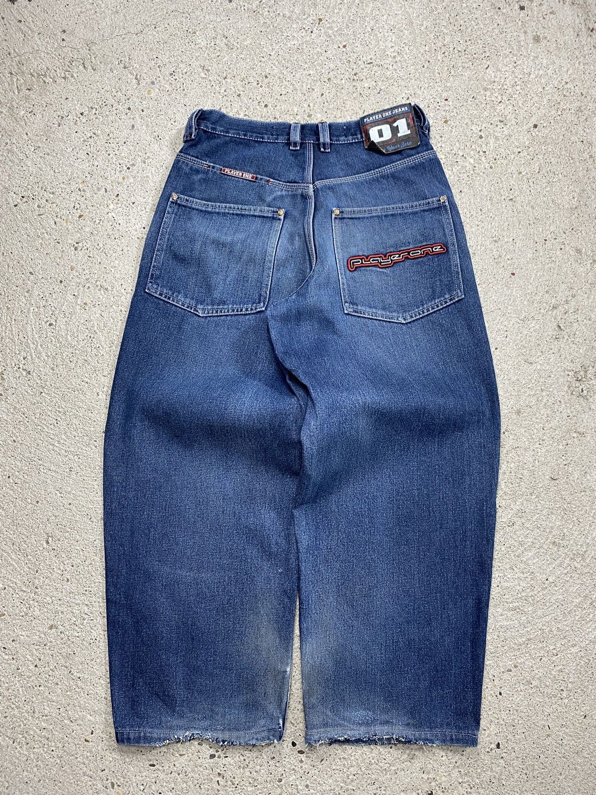 JNCO Vintage player one baggy jeans oversized rap wide leg Size US 30 / EU 46 - 1 Thumbnail