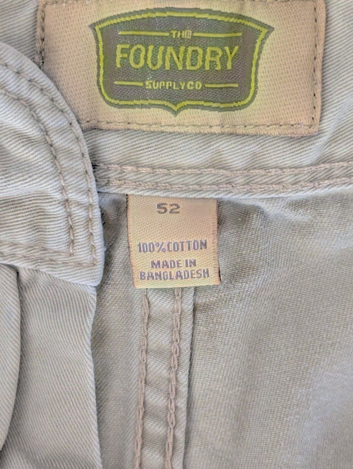 Other Foundry Supply Mens Cargo Shorts Khaki Size 52 100% Cotton Size US 44 / EU 60 - 5 Thumbnail
