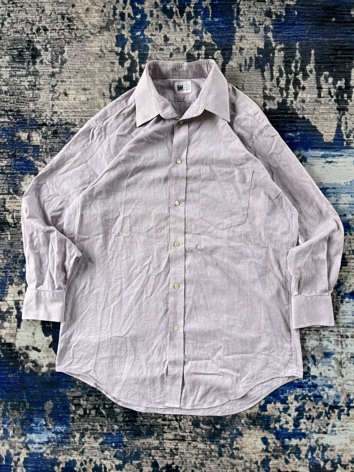 Issey Miyake Vintage Issey Miyake Shirt button up long sleeve japan 🇯🇵 Size US L / EU 52-54 / 3 - 1 Thumbnail