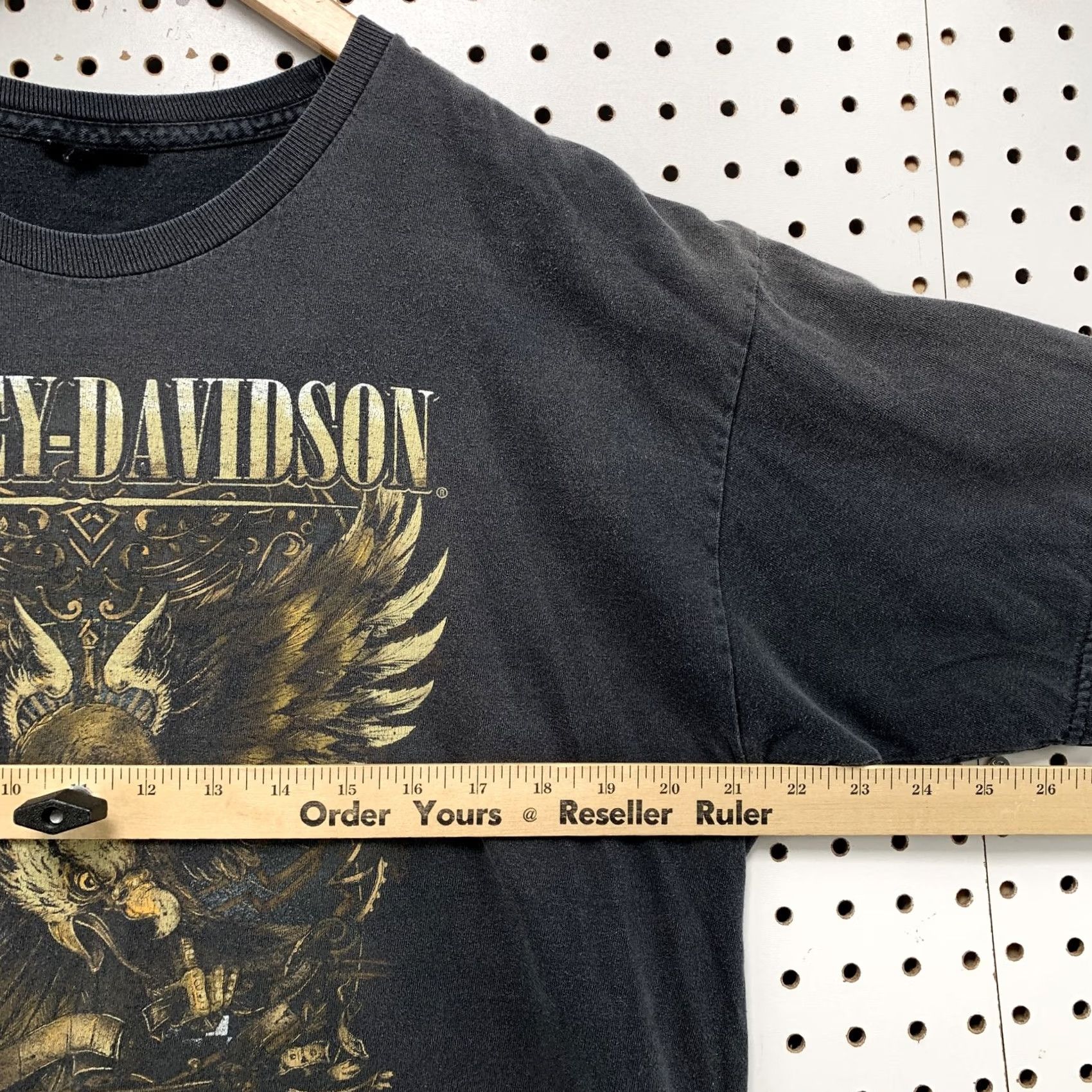 Harley Davidson VINTAGE Harley-Davidson Shirt Mens Large Black Eagle High Desert Idaho USA Size US L / EU 52-54 / 3 - 6 Thumbnail