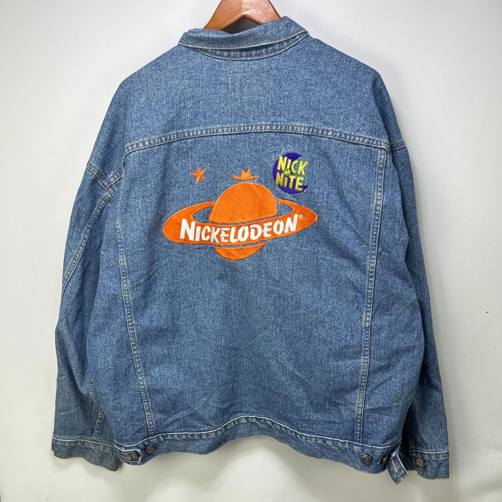 Nickelodeon Vintage 90s Nickelodeon Nick At Nite Denim Jacket 2XL Size US XXL / EU 58 / 5 - 1 Thumbnail