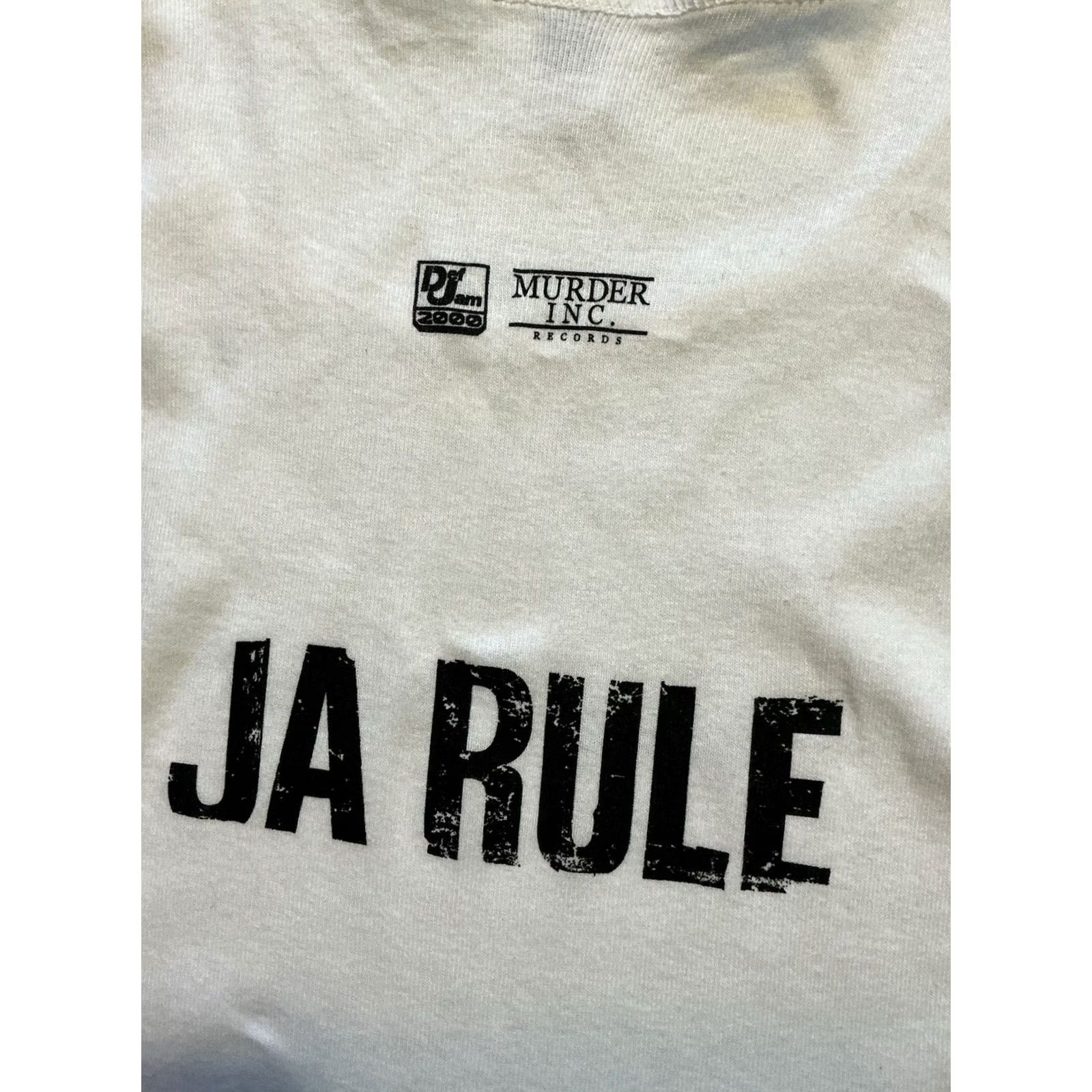 Fruit Of The Loom VINTAGE Ja Rule Venni Vetti Vecci Murder Inc. Def Jam Tank Top Shirt XL White Mens Size US XL / EU 56 / 4 - 2 Thumbnail