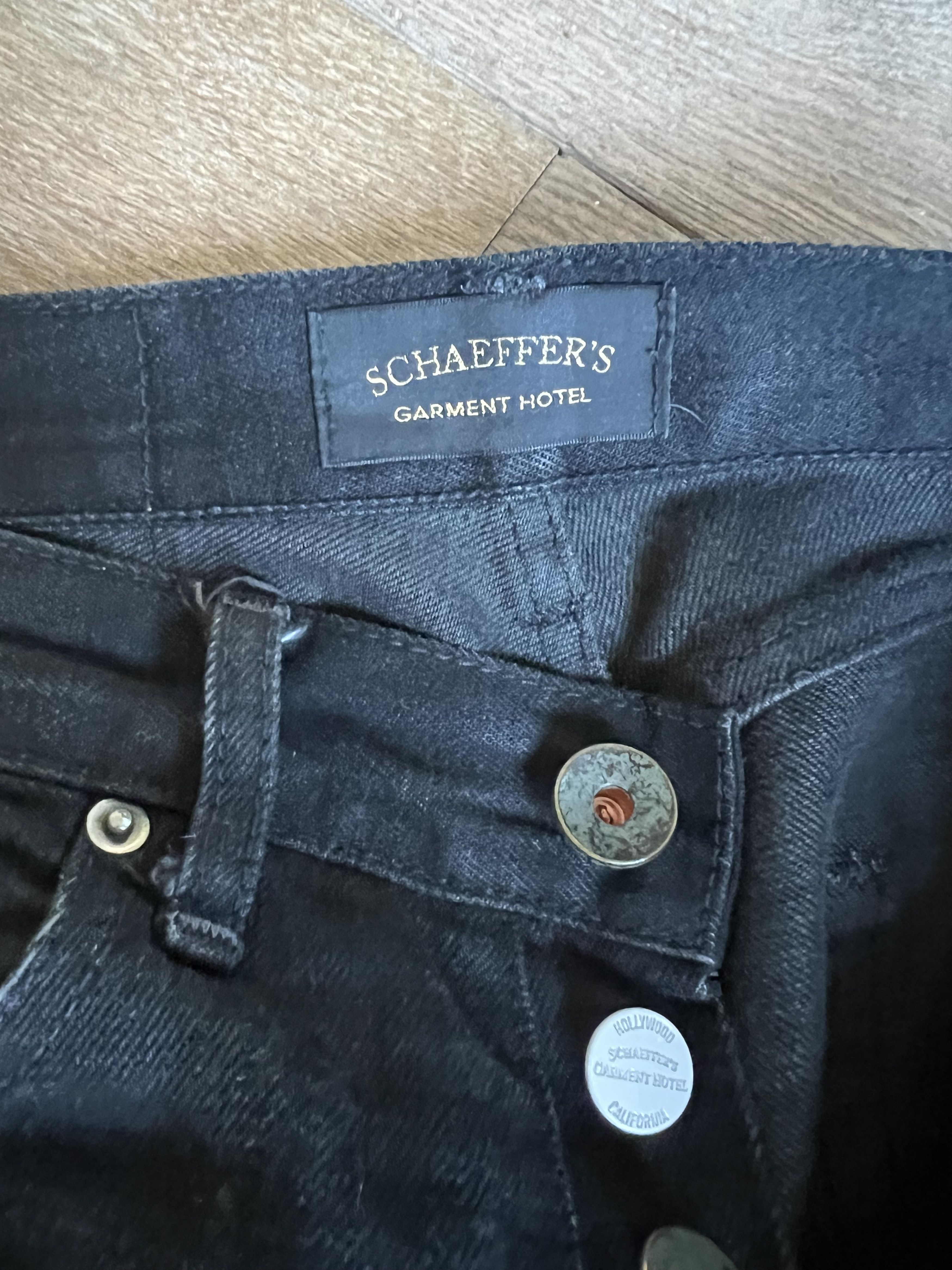 Schaeffers Garment Hotel Schaeffer's Garment Hotel Black Japanese Raw Selvedge Jeans Size US 29 - 7 Thumbnail