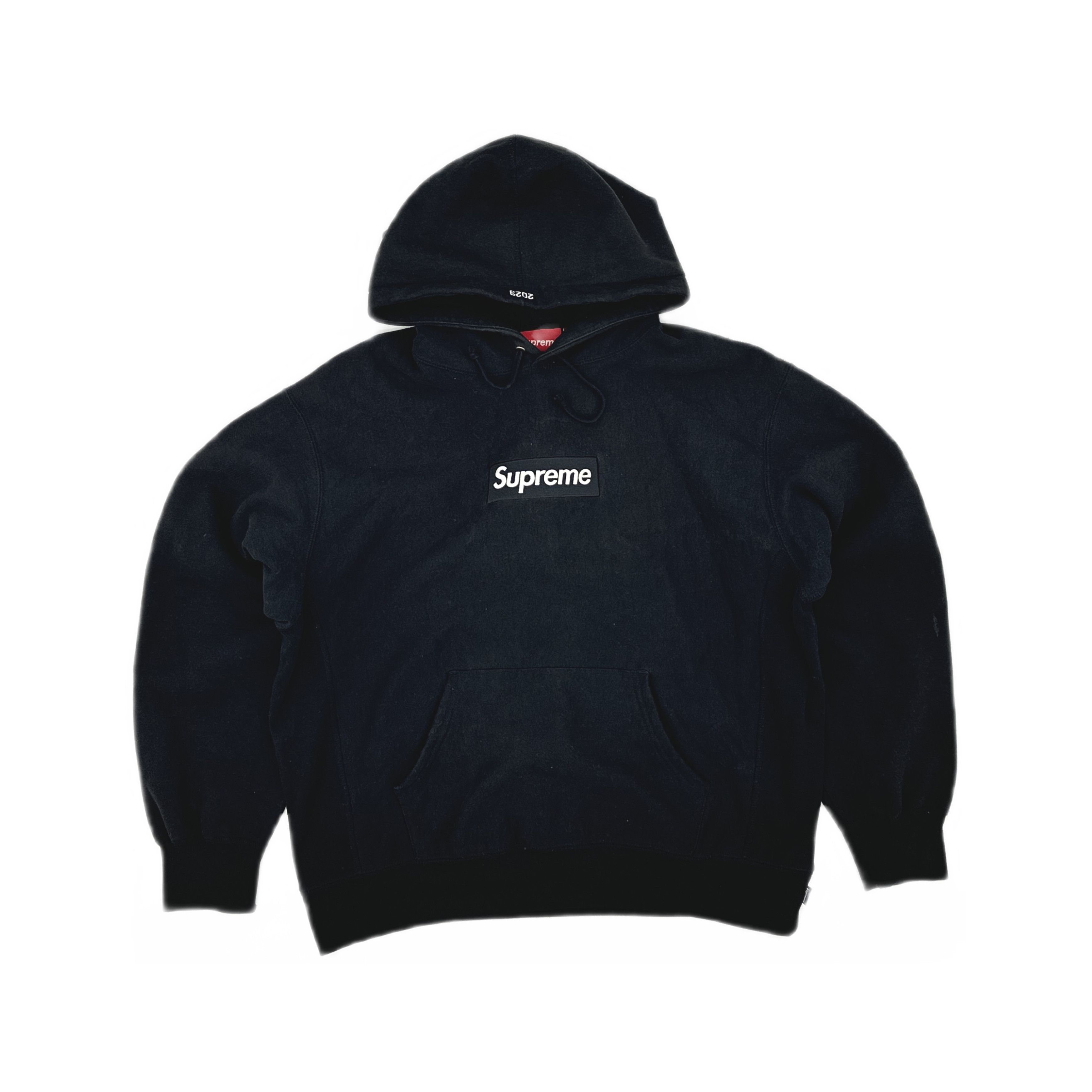 Supreme Supreme Big Logo Jacquard Hooded Sweatshirt Black size M