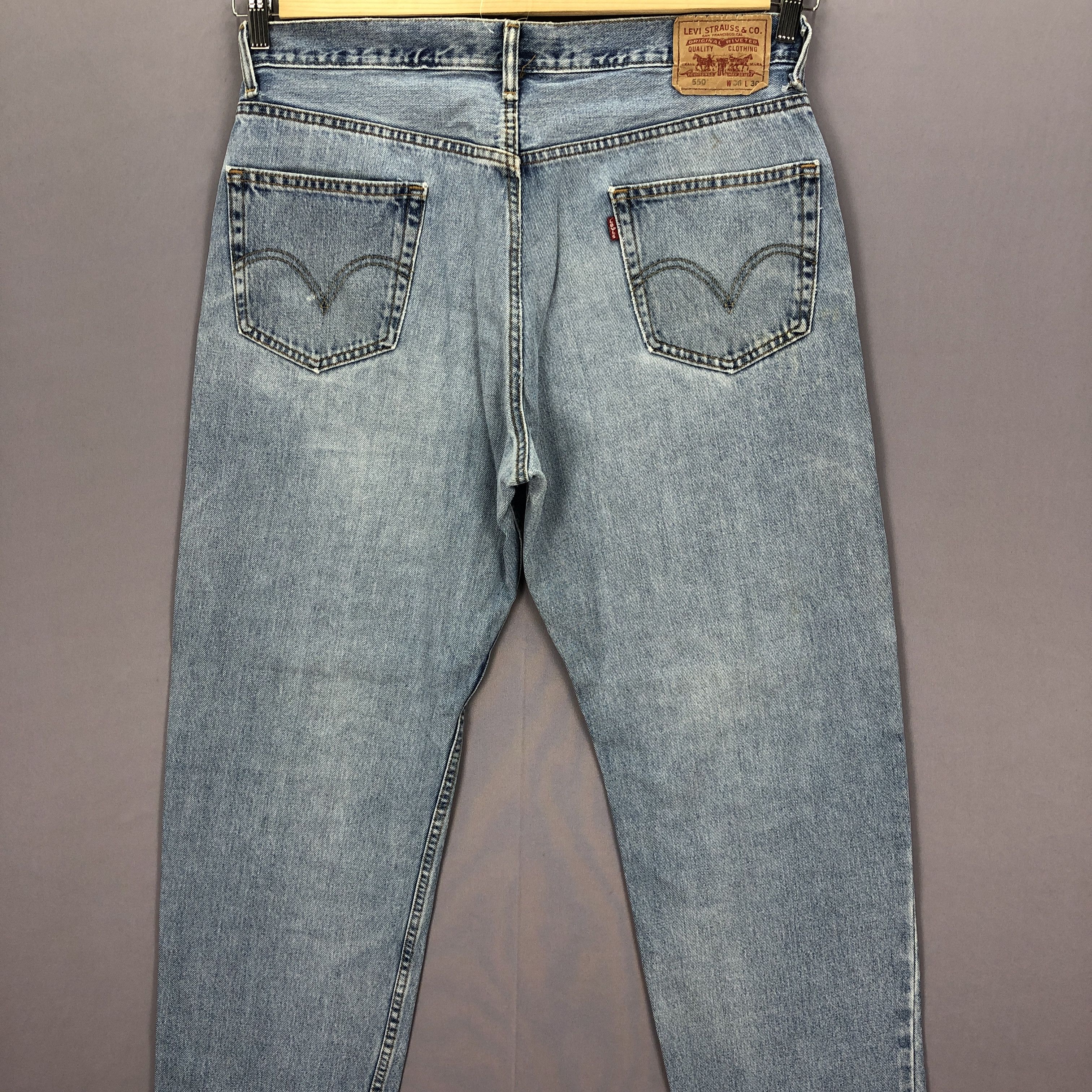 Levi's Vintage Y2K Levis 550 Jeans Levi's Baggy Tapered Faded Denim Size US 36 / EU 52 - 4 Thumbnail