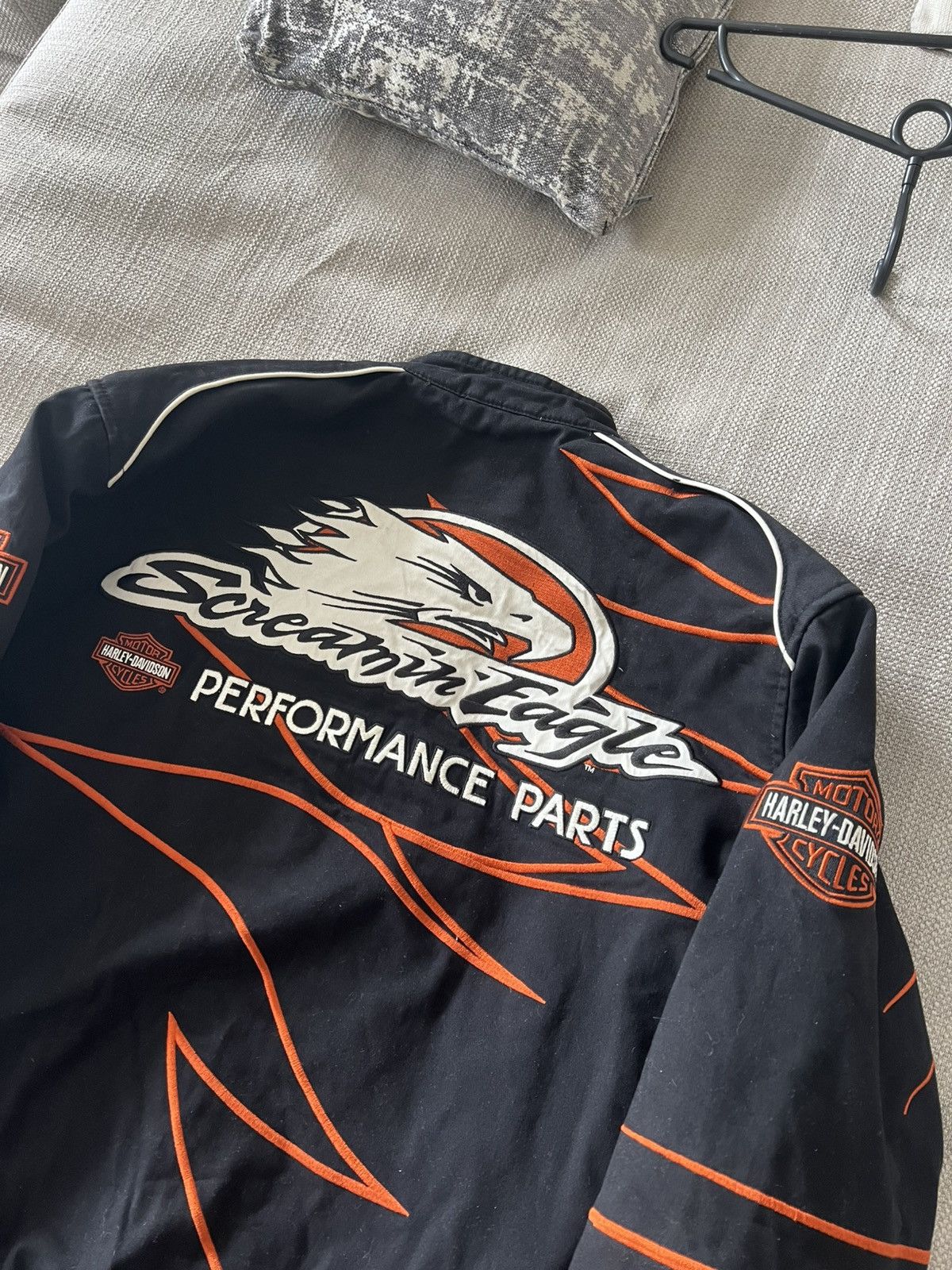 Harley Davidson × Vintage Vintage 💥 Harley Davidson Racing Jacket Size US XL / EU 56 / 4 - 20 Thumbnail