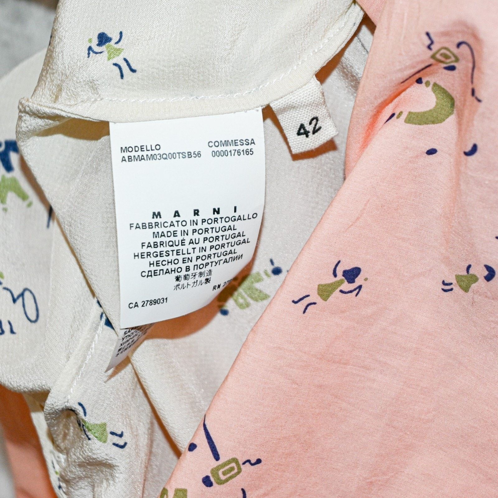 Marni MARNI Sleeveless Button front Dress Silk Cotton color block Size M / US 6-8 / IT 42-44 - 8 Thumbnail