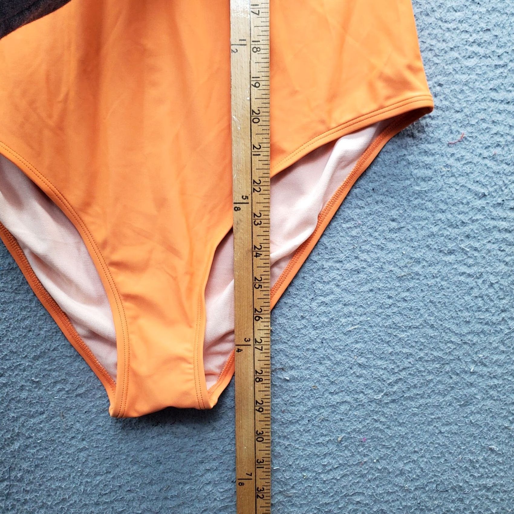 Vintage Cupshe Womens L Orange One Piece Halter Backless Tummy Control Swimsuit Size ONE SIZE - 4 Thumbnail