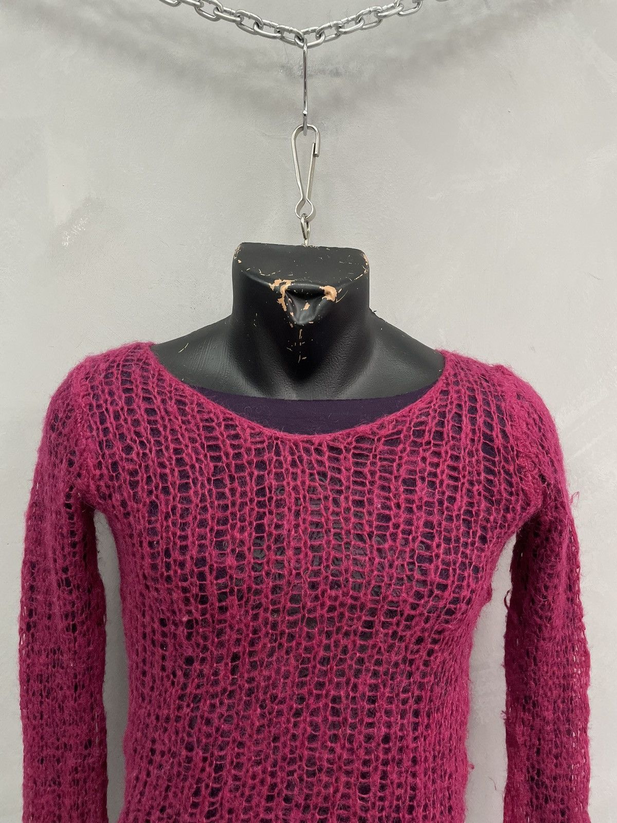 Diesel Mohair mesh sweater y2k diesel JPG style retro style Size S / US 4 / IT 40 - 2 Thumbnail