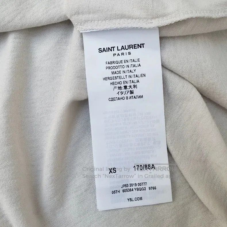 Saint Laurent Paris SAINT LAURENT 20SS Vintage Graphic T. Size US XS / EU 42 / 0 - 4 Thumbnail
