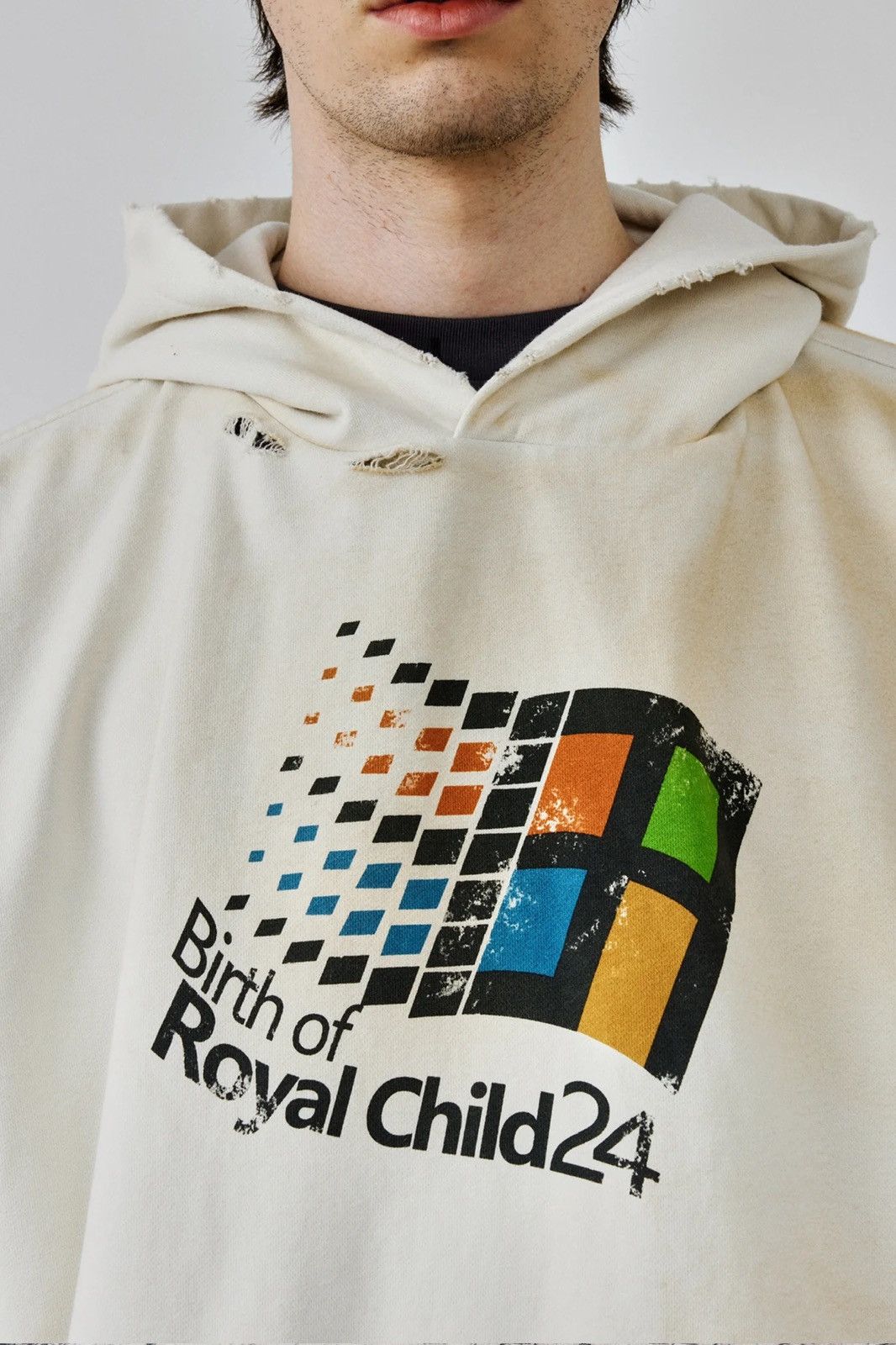 Birth of Royal Child Birth of Royal Child “Windows 24” Retro Distressed Hoodie Size US L / EU 52-54 / 3 - 4 Thumbnail
