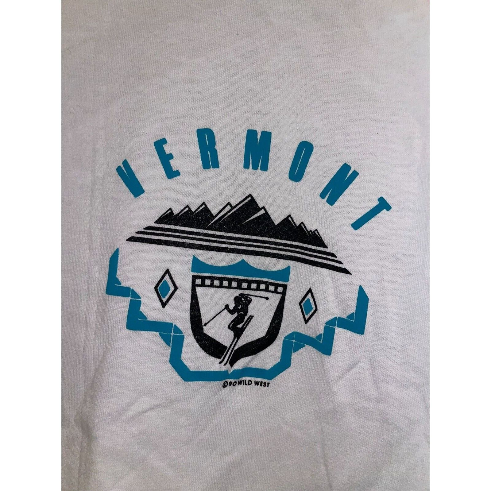 Vintage Vintage Vermont Skiing Shirt Ski Long Sleeve Tee 90s VTG M Size US M / EU 48-50 / 2 - 3 Thumbnail