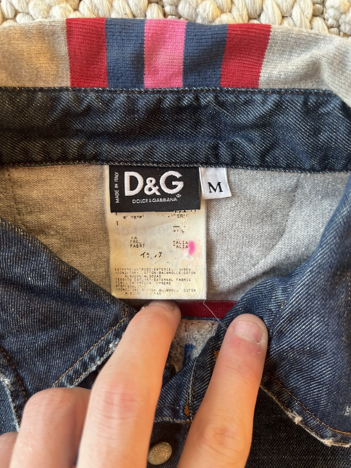 Dolce & Gabbana D&G early 2000’s denim hybrid embroidered malibu beat jacket Size US M / EU 48-50 / 2 - 3 Thumbnail