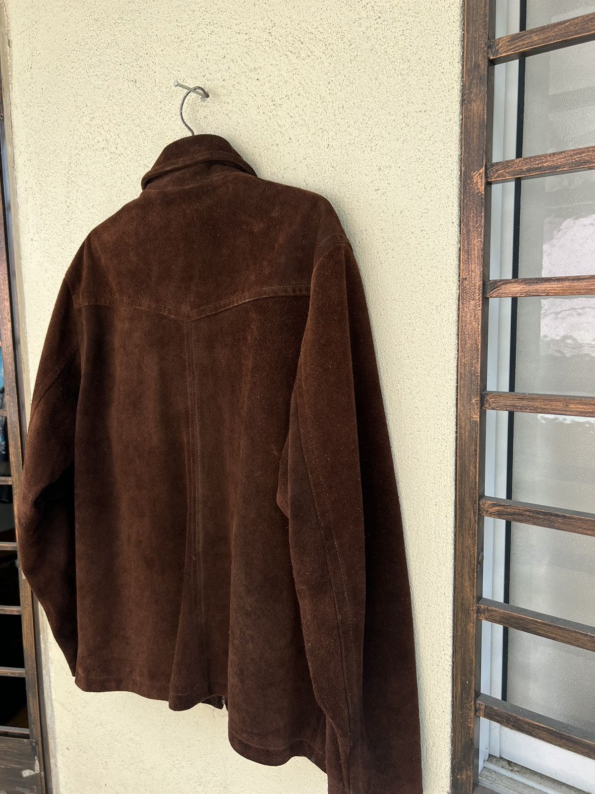 Stussy × Vintage Vintage 90s Stussy Patina Suede Cowhide Leather Jacket Size US XL / EU 56 / 4 - 16 Thumbnail