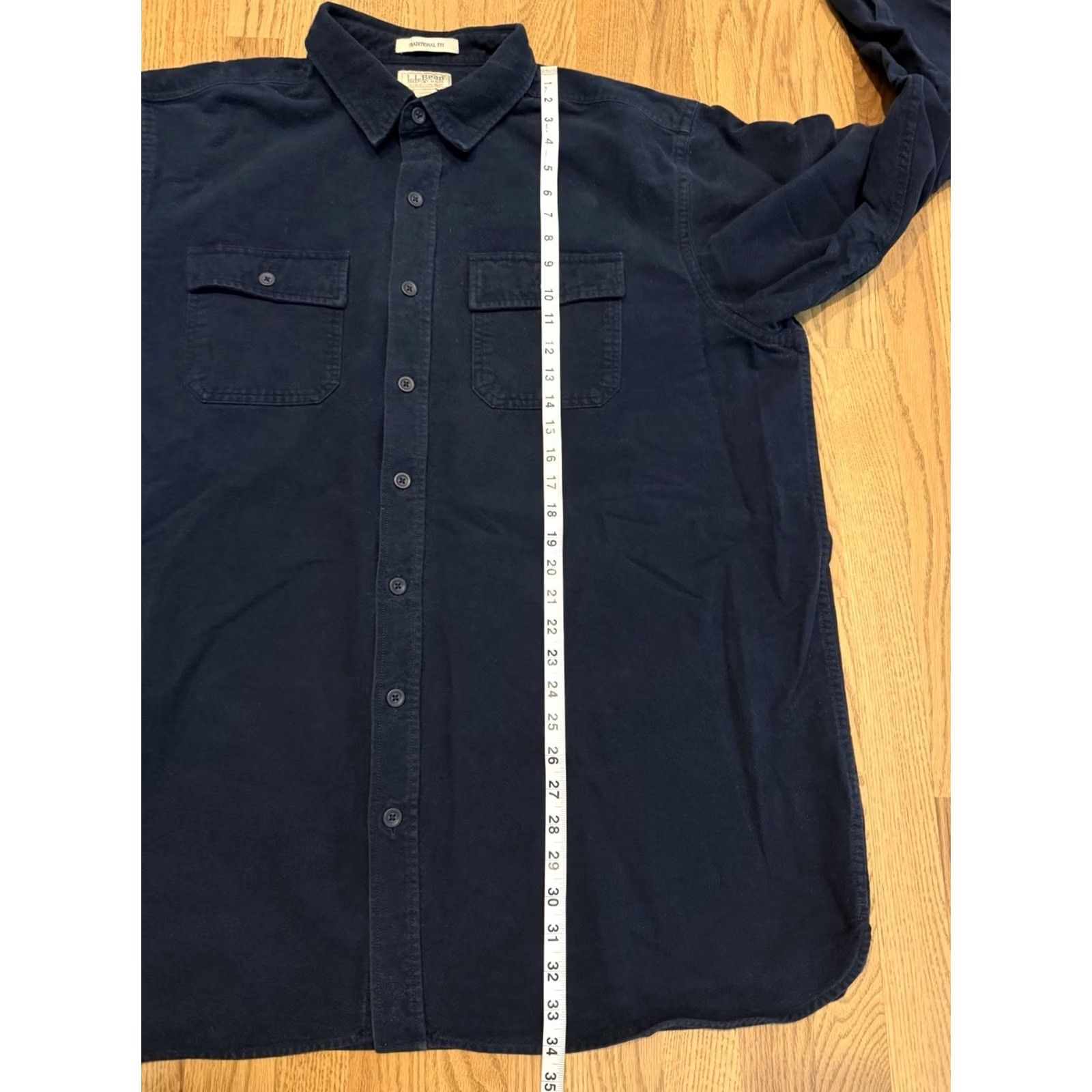 Vintage LL Bean Chamois Shirt Men’s 2XL XXL TALL Traditional Fit Button Up Long Sleeve Size US XXL / EU 58 / 5 - 5 Thumbnail