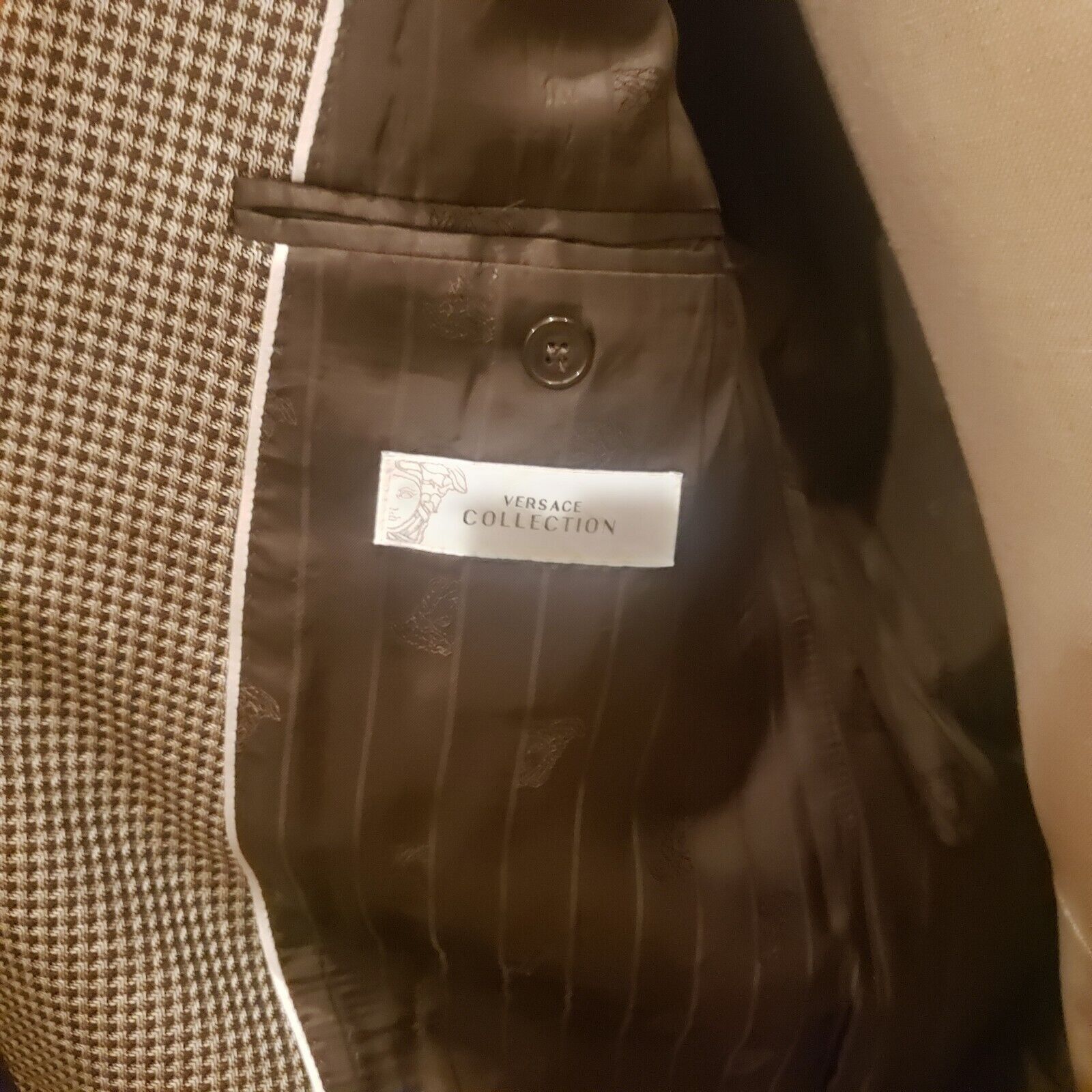 Versace Versace Collection Black Checkered Blazer Size 48 R Size 48R - 4 Thumbnail