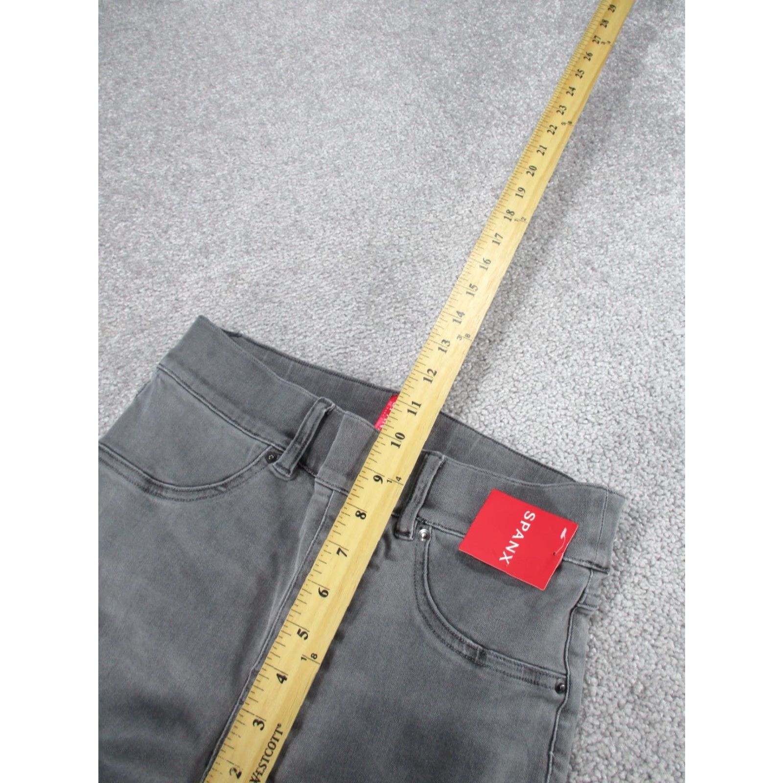 Spanx Spanx Jeggings Skinny Distressed Womens Small Gray NEW Size 28" / US 6 / IT 42 - 5 Thumbnail