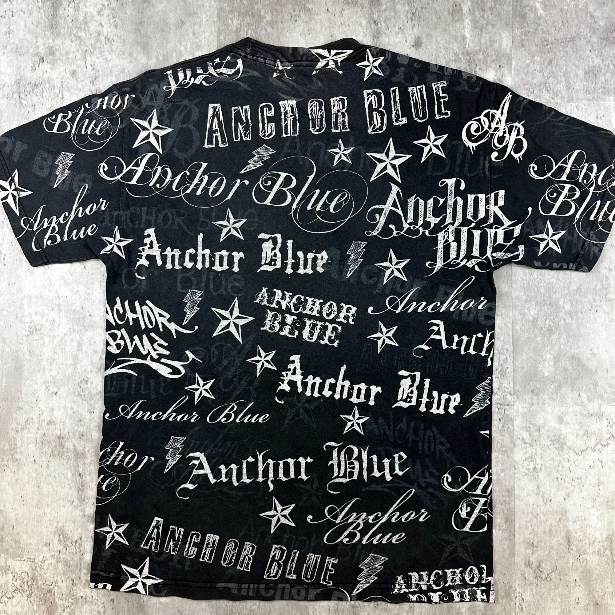 Anchor Blue Anchor Blue Allover Print Black Graphic T-Shirt Size XL Size US XL / EU 56 / 4 - 2 Thumbnail