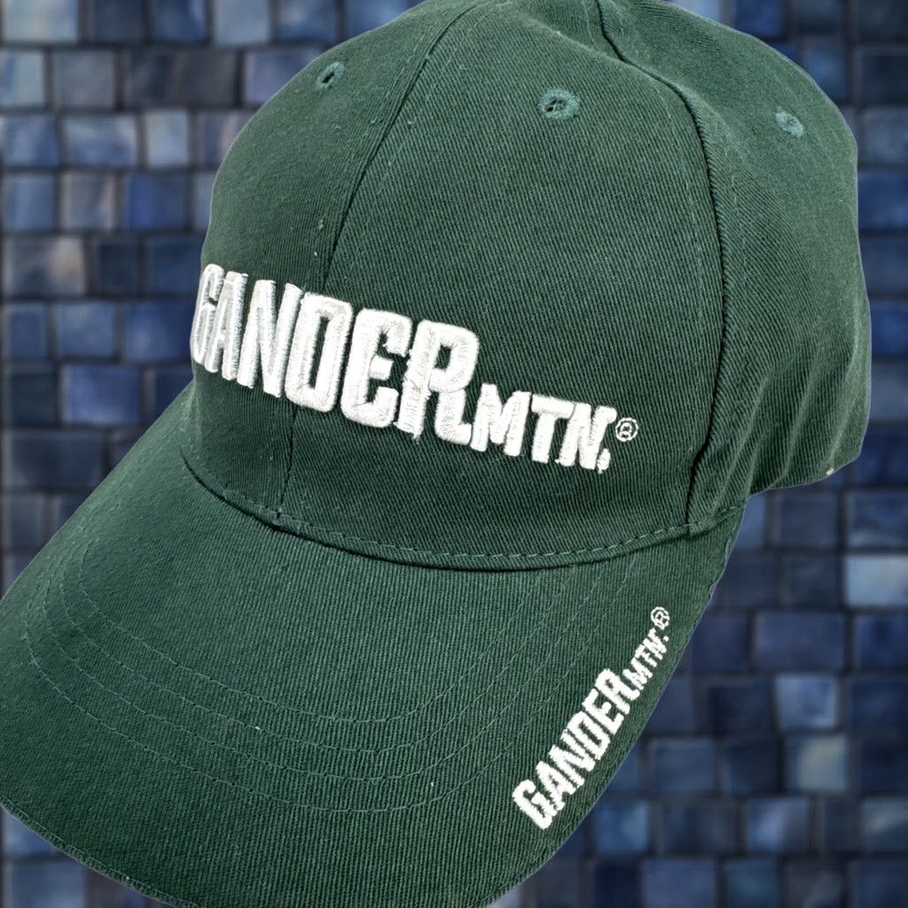 Vintage Gander Mountain Hat Cap Baseball Cap Embroidered Strapback Adjustable Green Twill Cotton Men Outdoor Hunting Season Fall Spring Summer Winter Size ONE SIZE - 1 Thumbnail