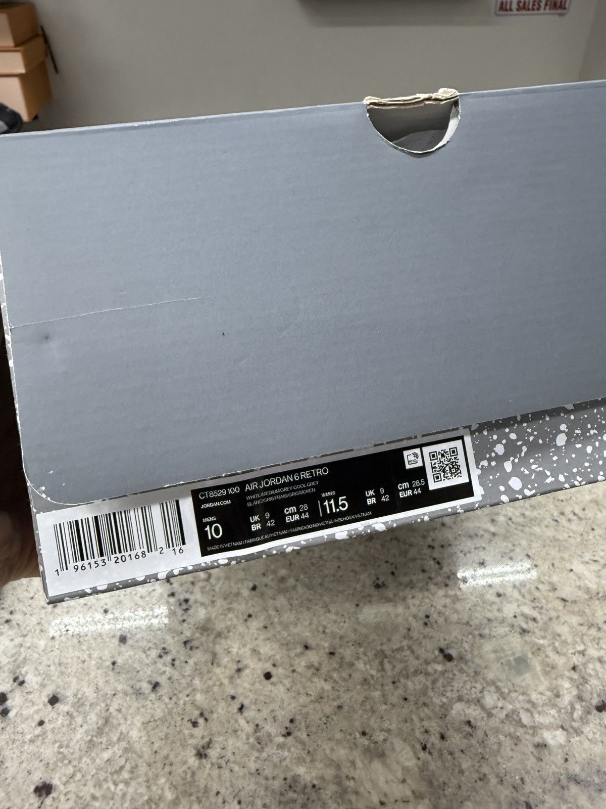Jordan Brand Jordan 6 Retro Cool Grey Size US 10 / EU 43 - 6 Thumbnail