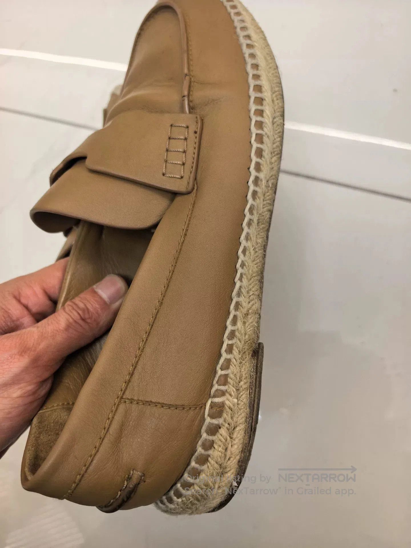 Hermes Hermes Men's Leather Slip-On Woven Casual Shoes. Size US 9 / EU 42 - 3 Thumbnail