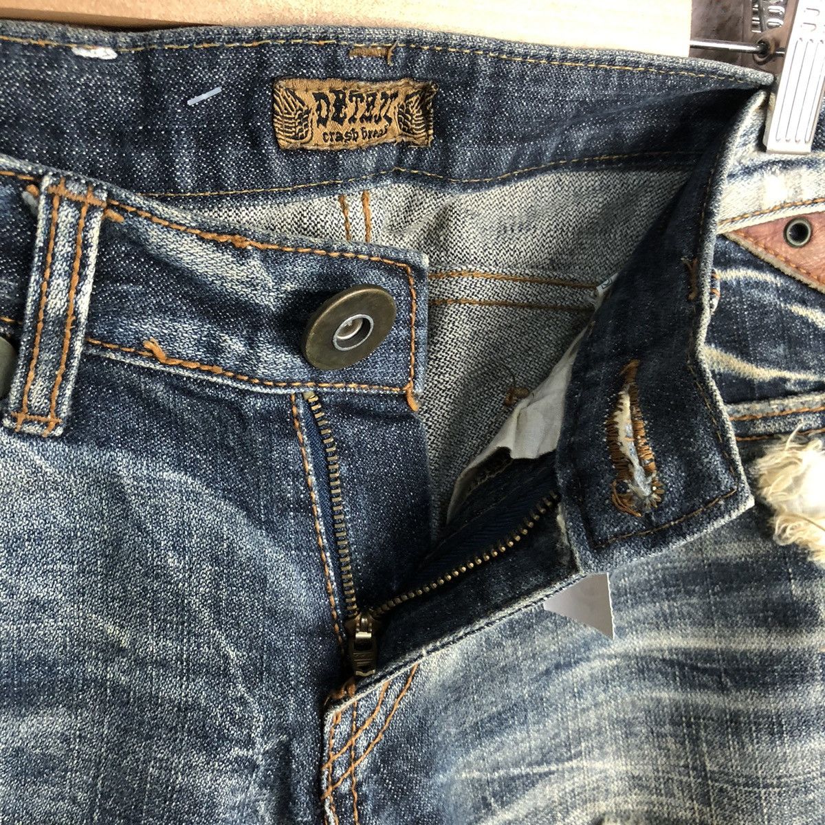 Japanese Brand Detail Blue Distressed Denim Pants #A132 Size 25" / US 0 / IT 36 - 13 Thumbnail