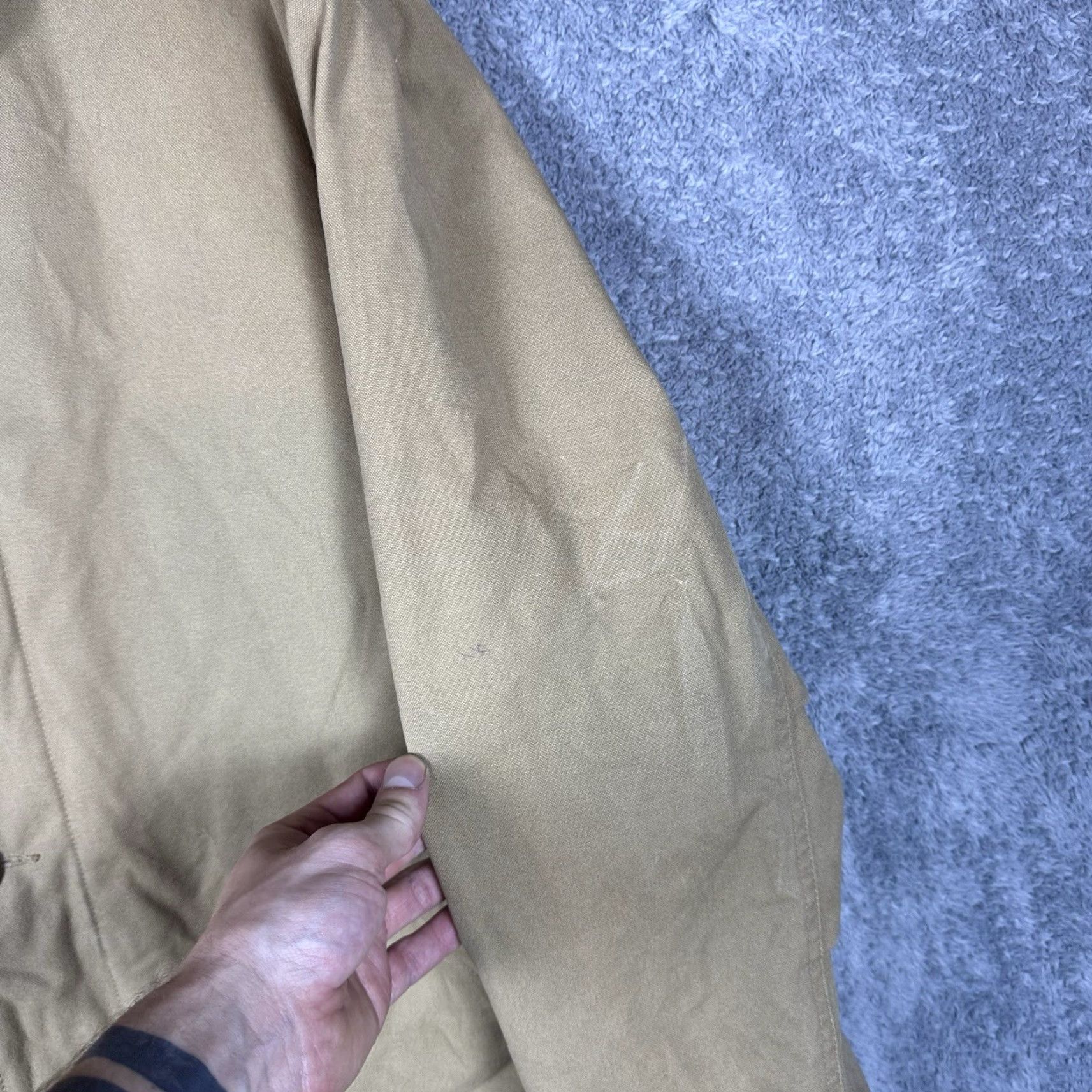 Gap VINTAGE Gap Jacket Mens L Canvas Chore Coat Quilted Utility Corduroy Cuff Collar Leather? Size US L / EU 52-54 / 3 - 4 Thumbnail