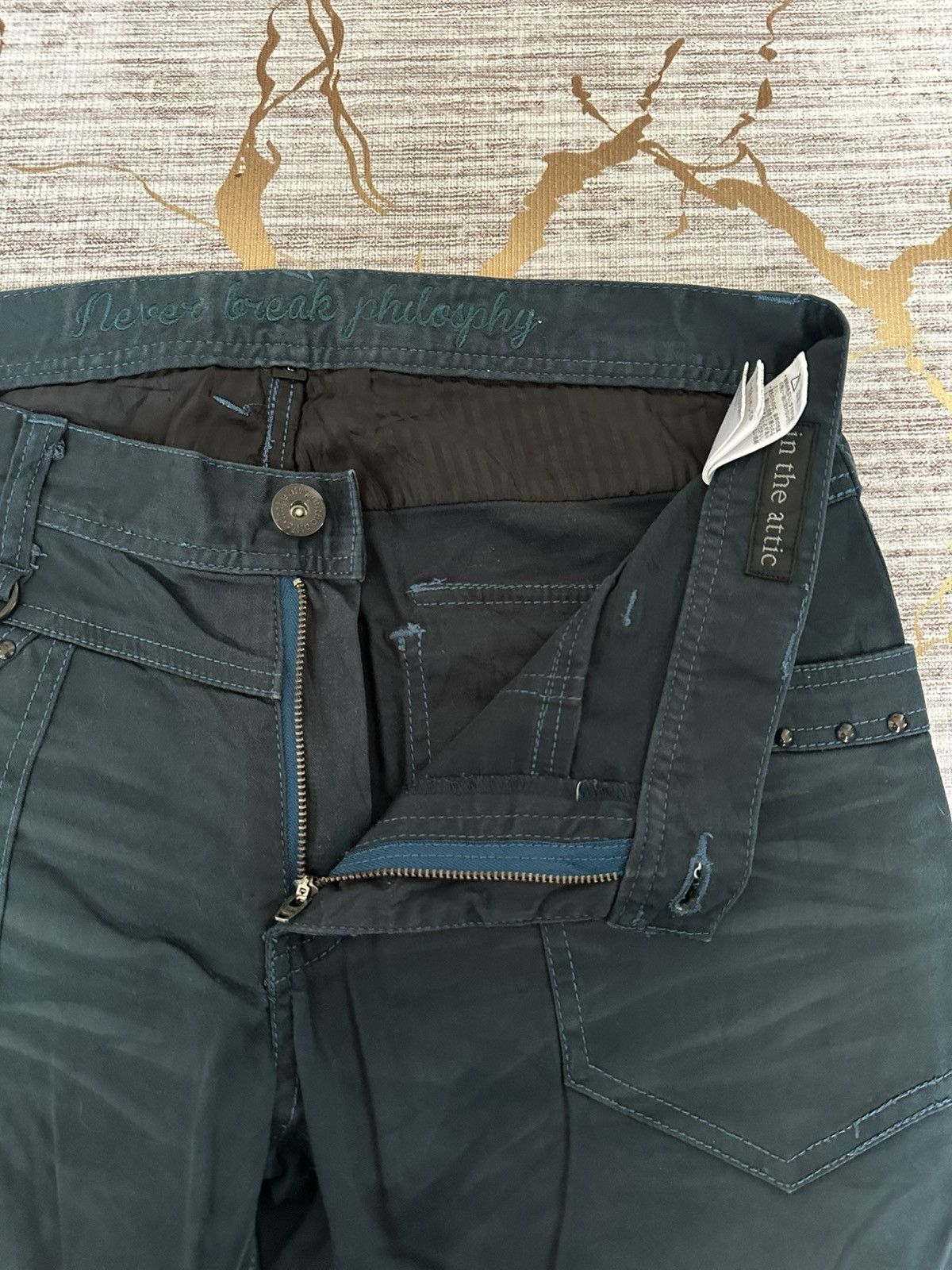 In The Attic FLARE In The Attic Studded Pocket Claw Marks Pant Size US 33 - 11 Thumbnail